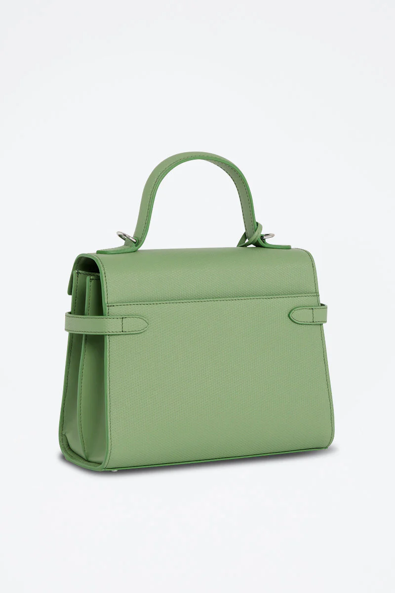 Grand Sac À Main En Cuir Emilie - Vert - Image 5