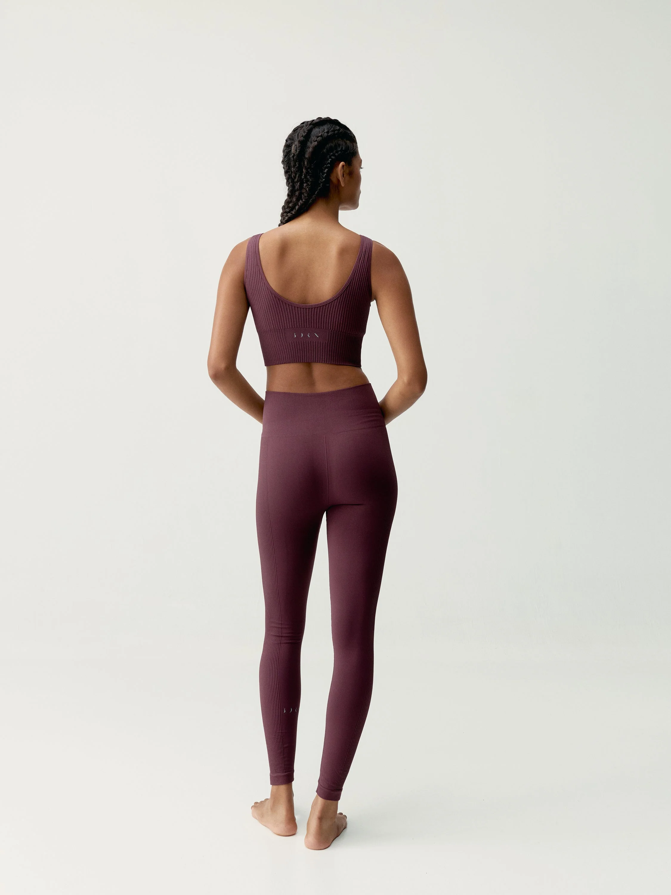 Legging Flow - Cerise Noire - Femme - Image 4