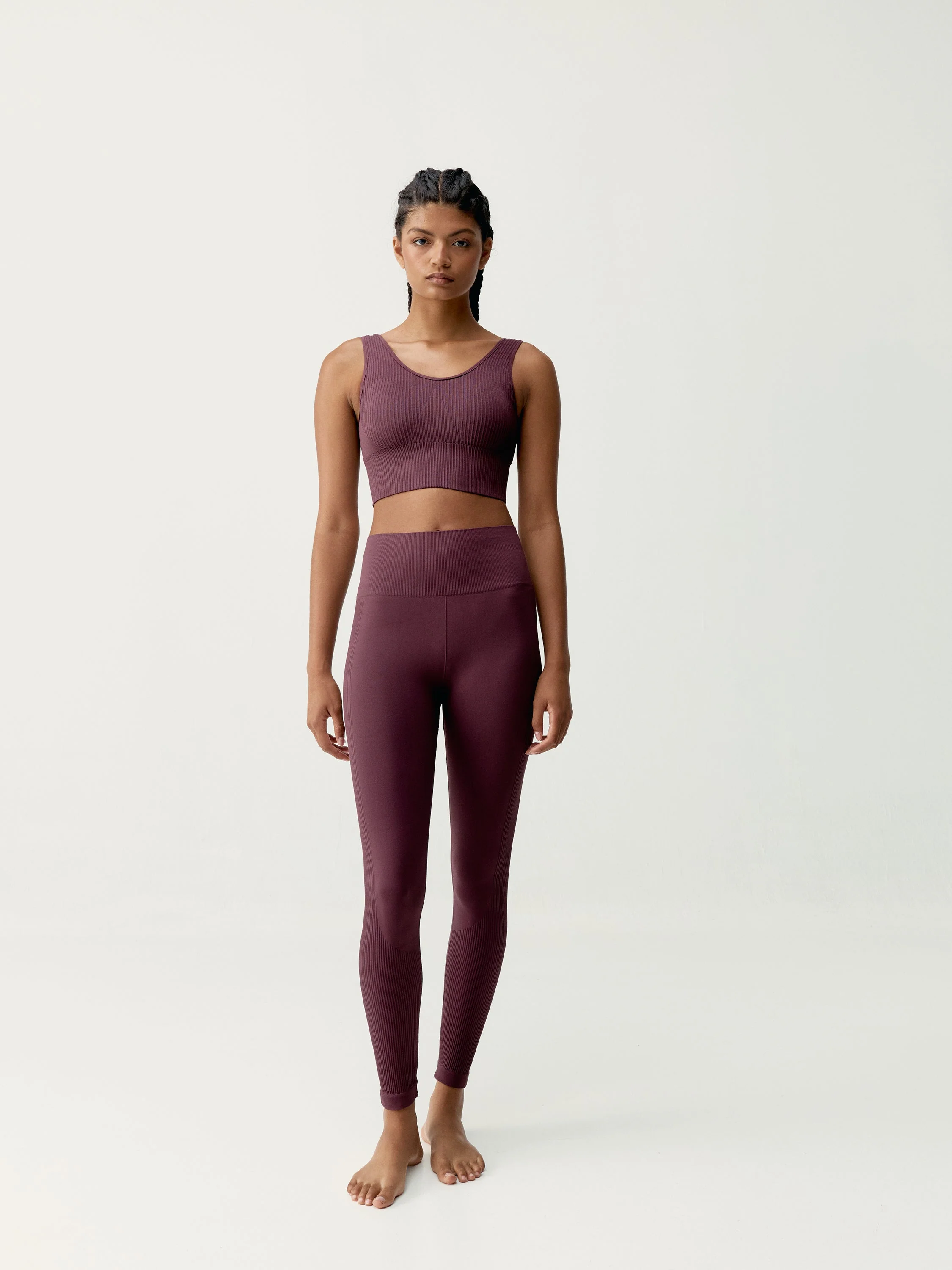 Legging Flow - Cerise Noire - Femme - Image 5