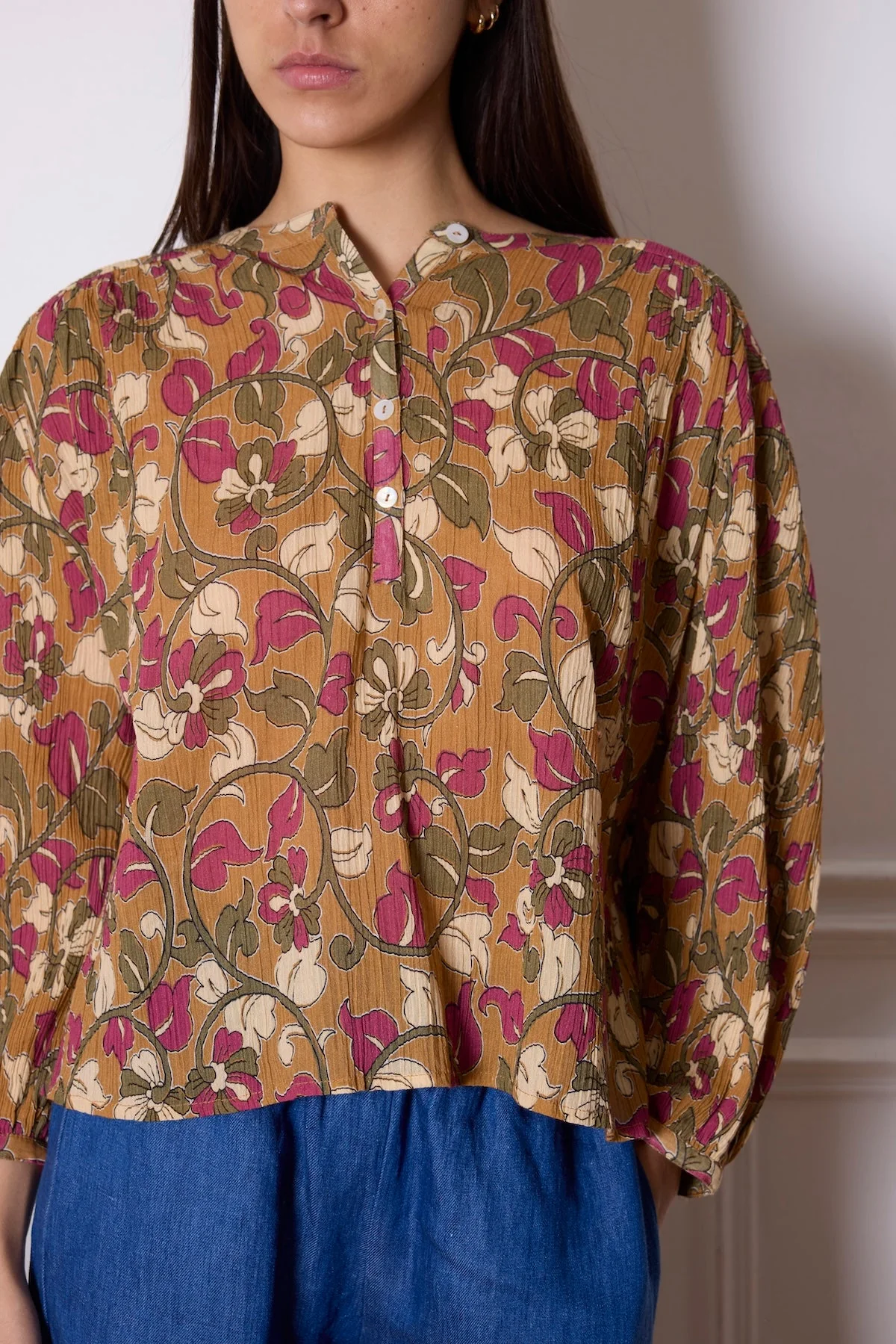 Blouse Bilydun - Ocre - Image 2