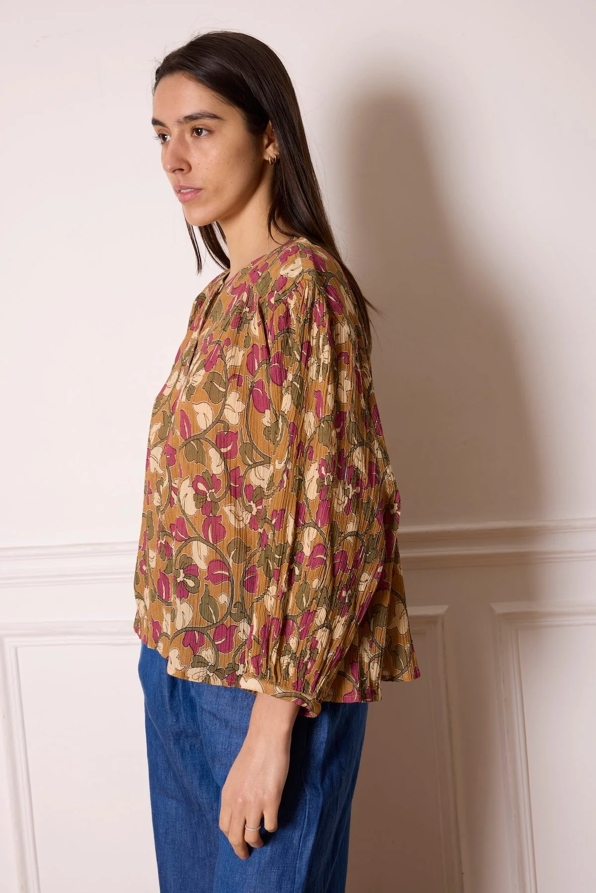 Blouse Bilydun - Ocre - Image 3