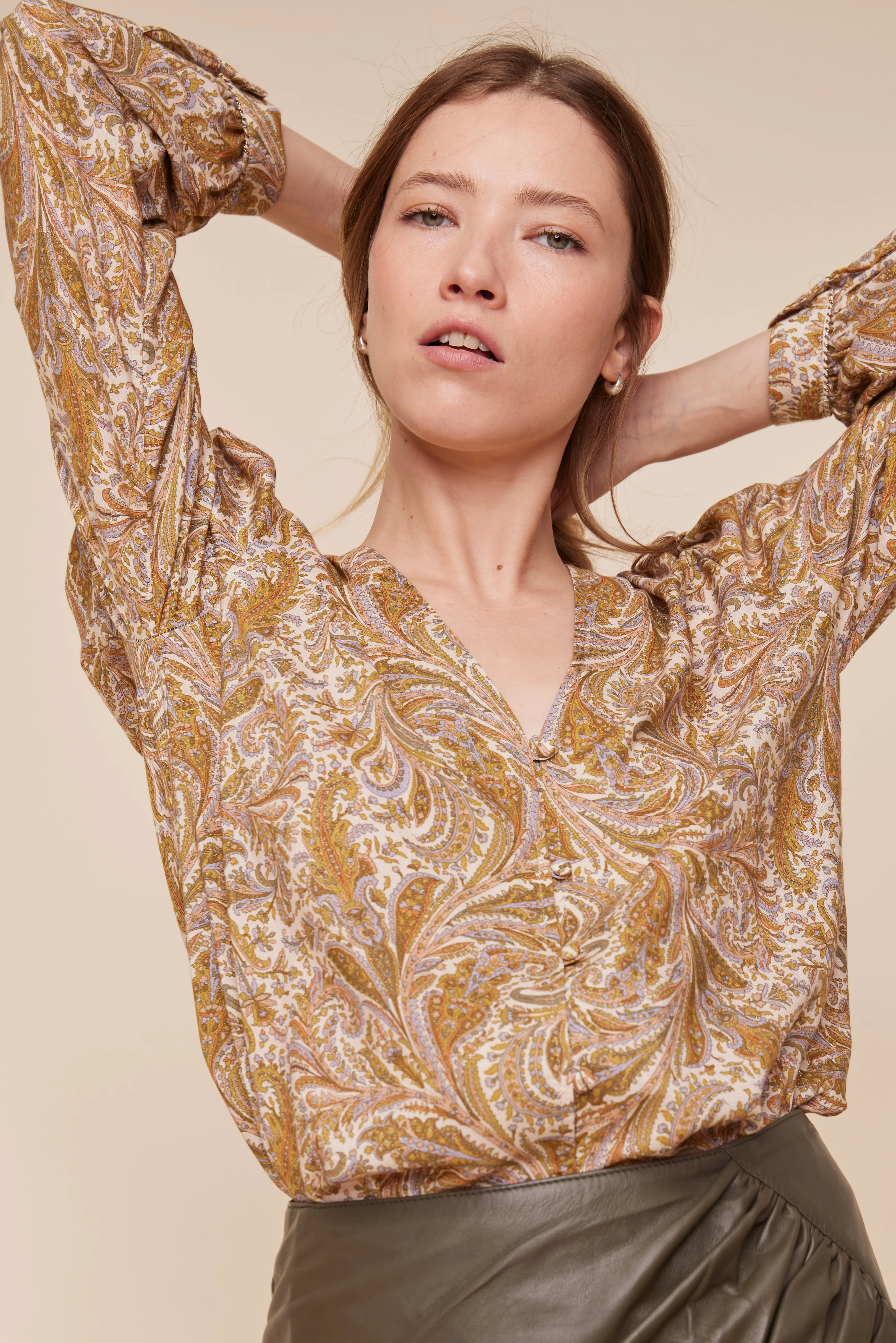 Blouse Nabirach - Print - Image 2