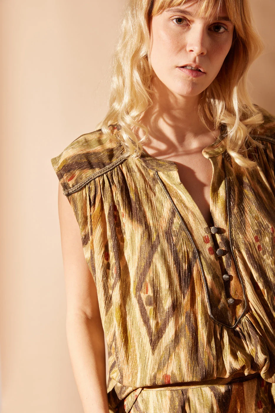 Blouse Wazai - Print - Image 2