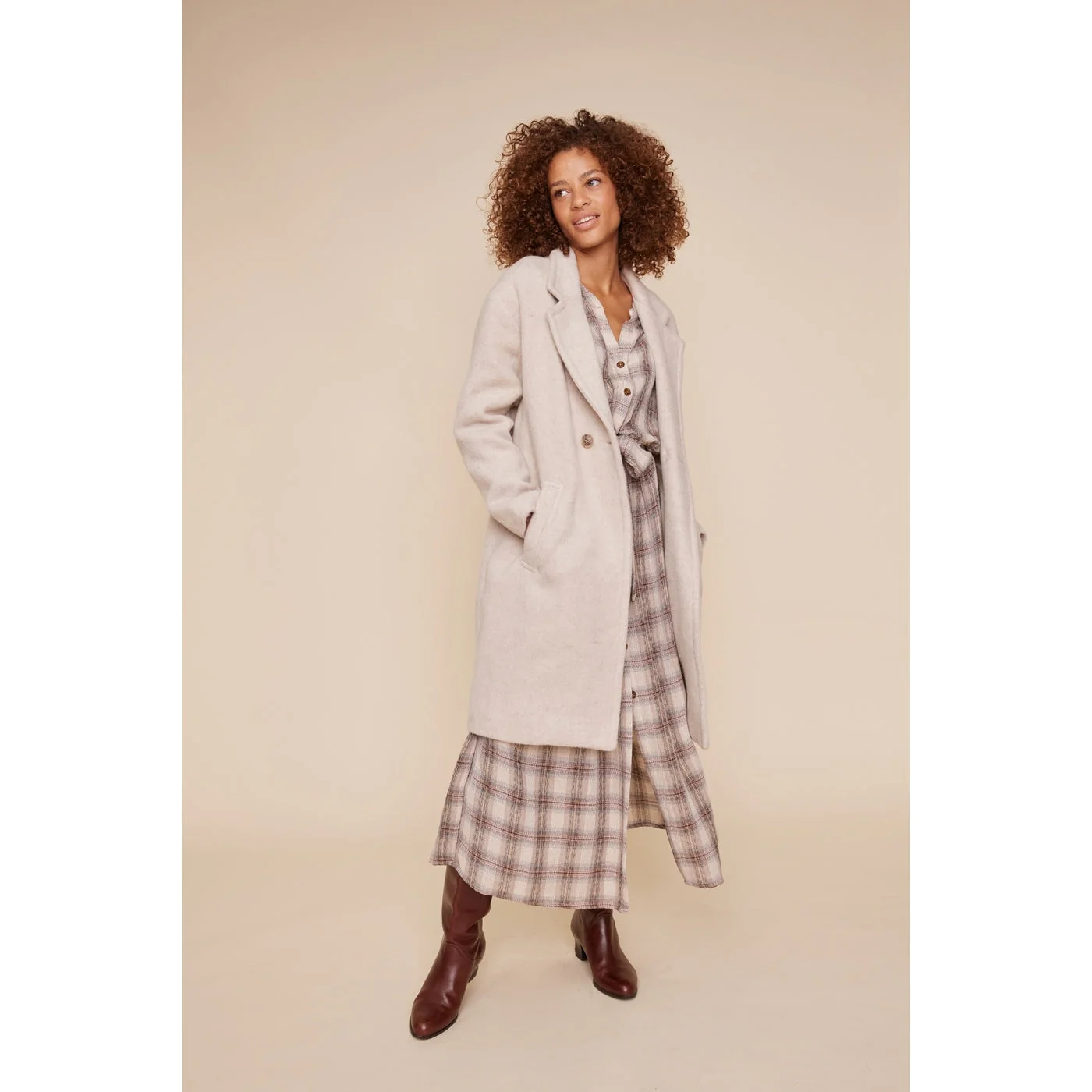 Manteau Naffi - Ecru - Image 3