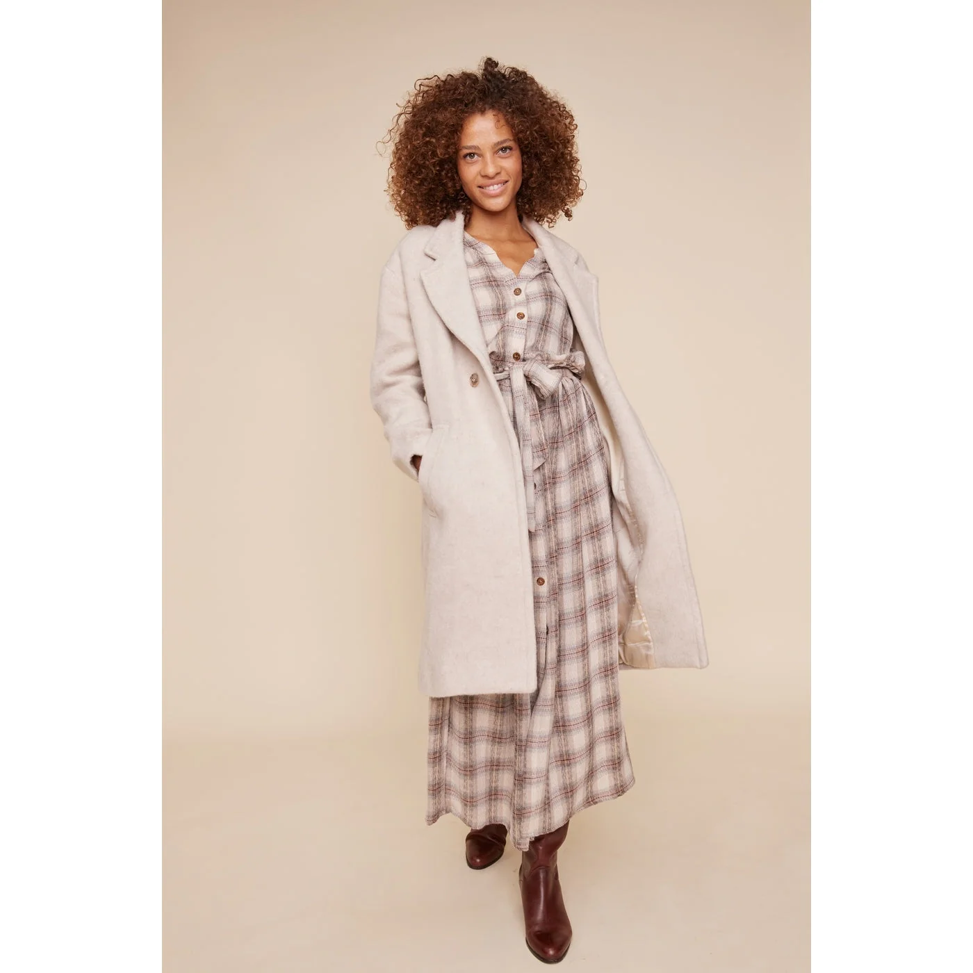 Manteau Naffi - Ecru - Image 4