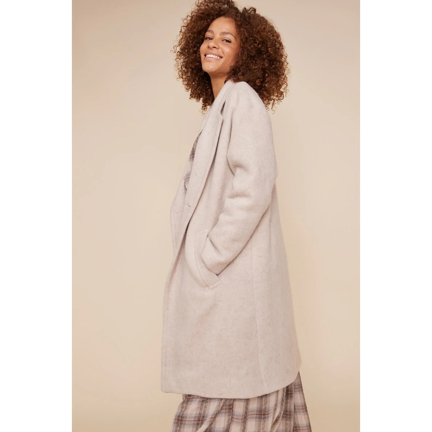 Manteau Naffi - Ecru - Image 5