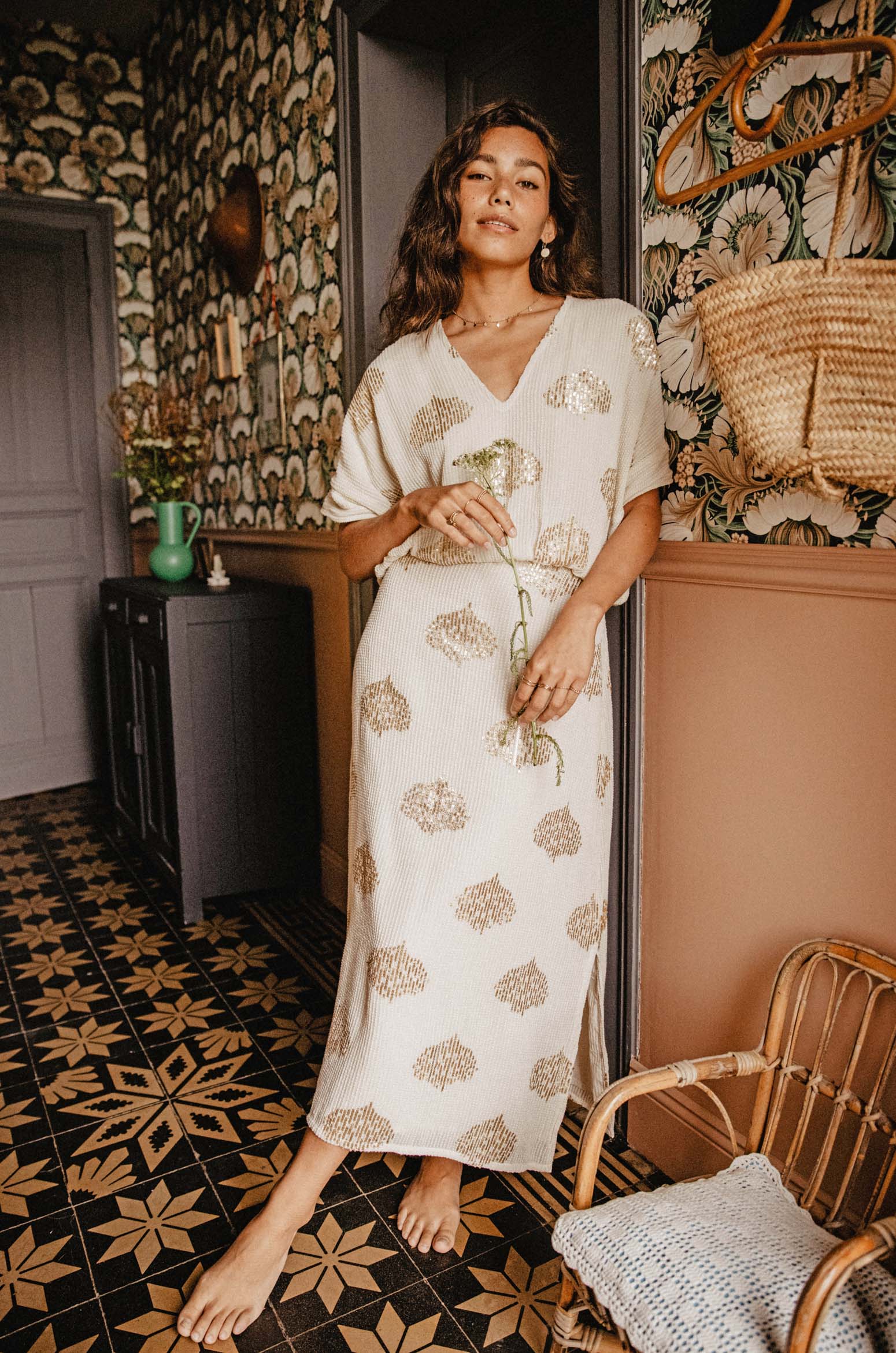 Robe Wahoo - Ecru - Image 3