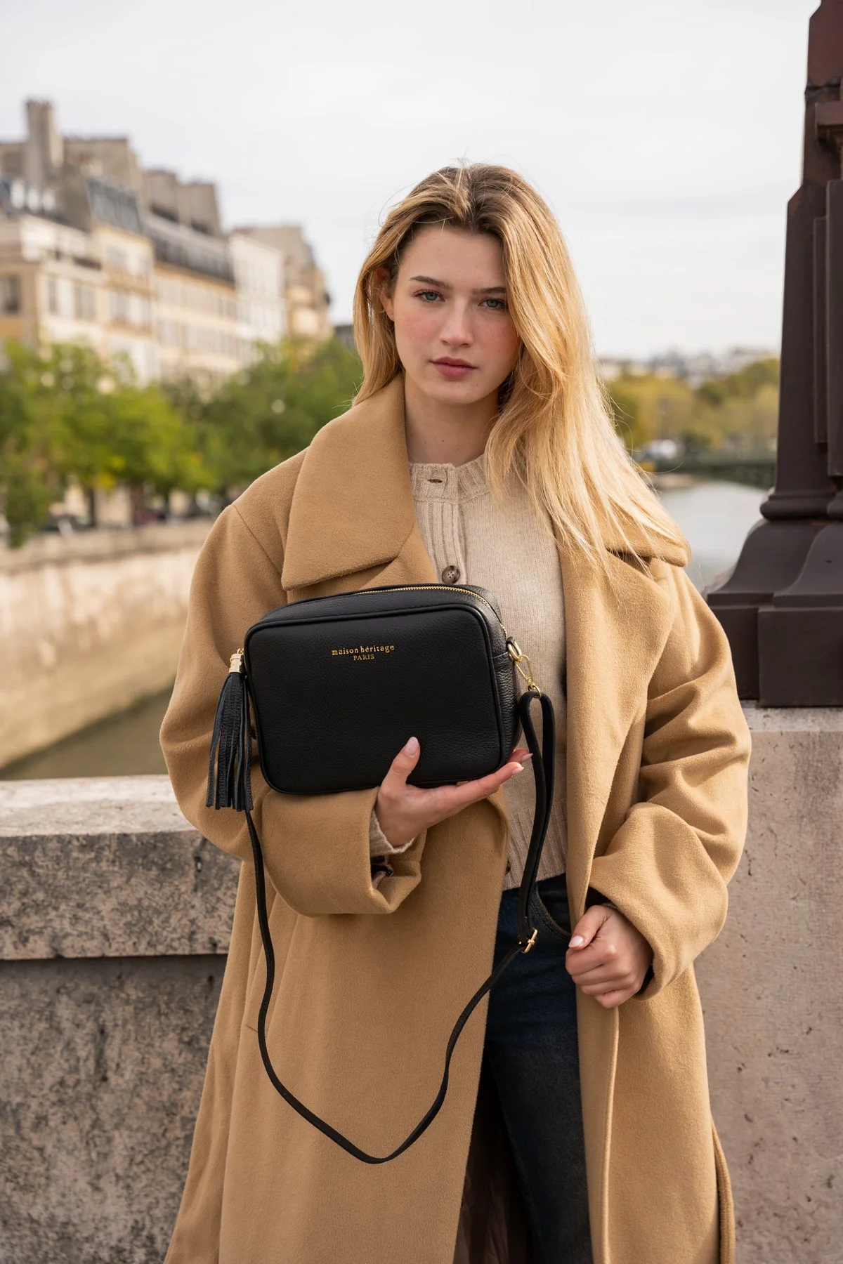 Sac Bandouliere Grand Gaby - Noir - Image 5