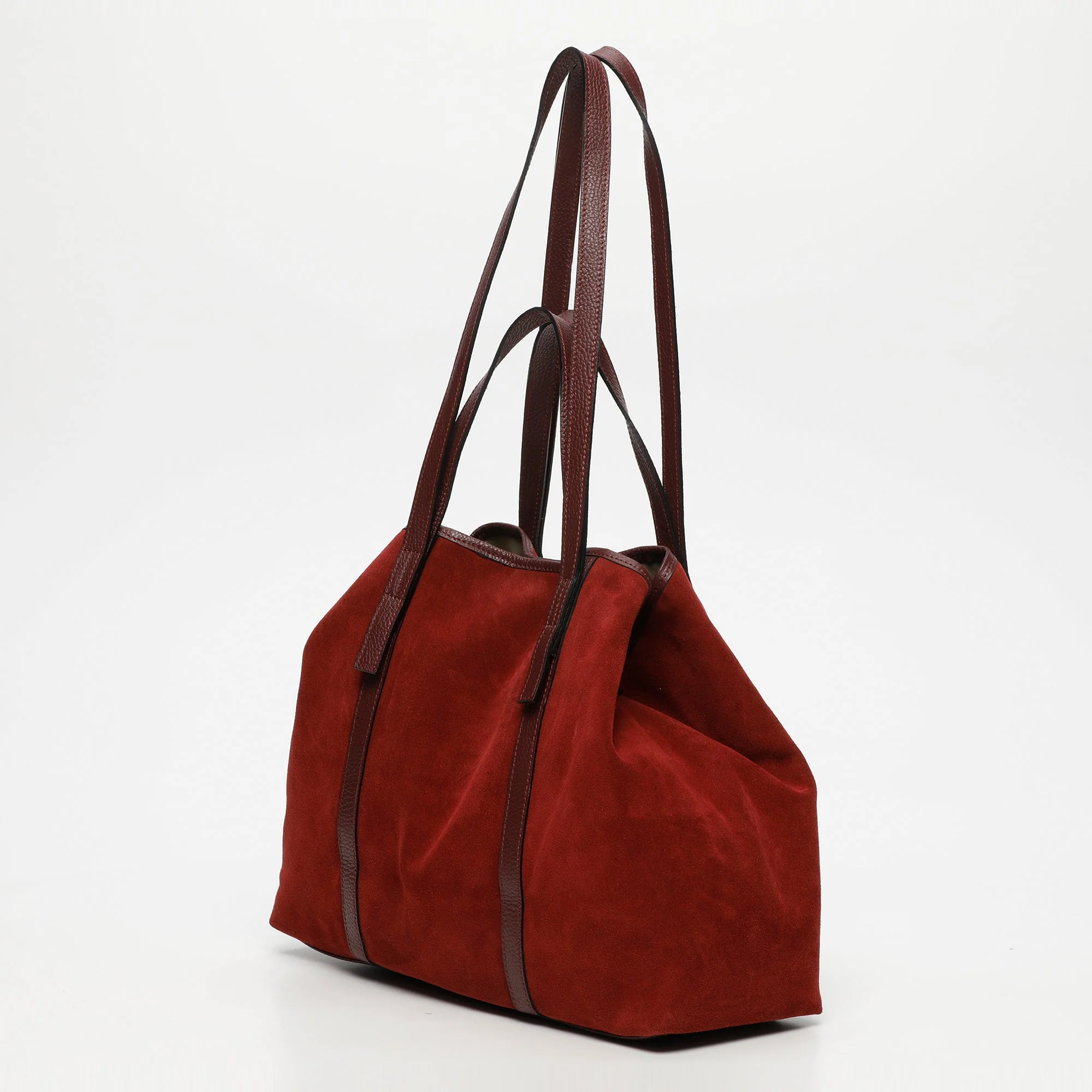 Sac Cabas Malta Suede - Bordeaux - Image 3
