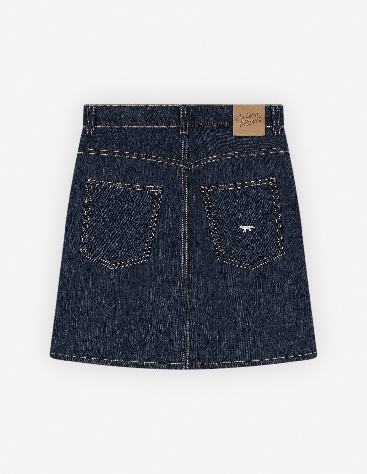 Mini A-Line Skirt In Indigo Denim - Washed Indigo - Femme - Image 2