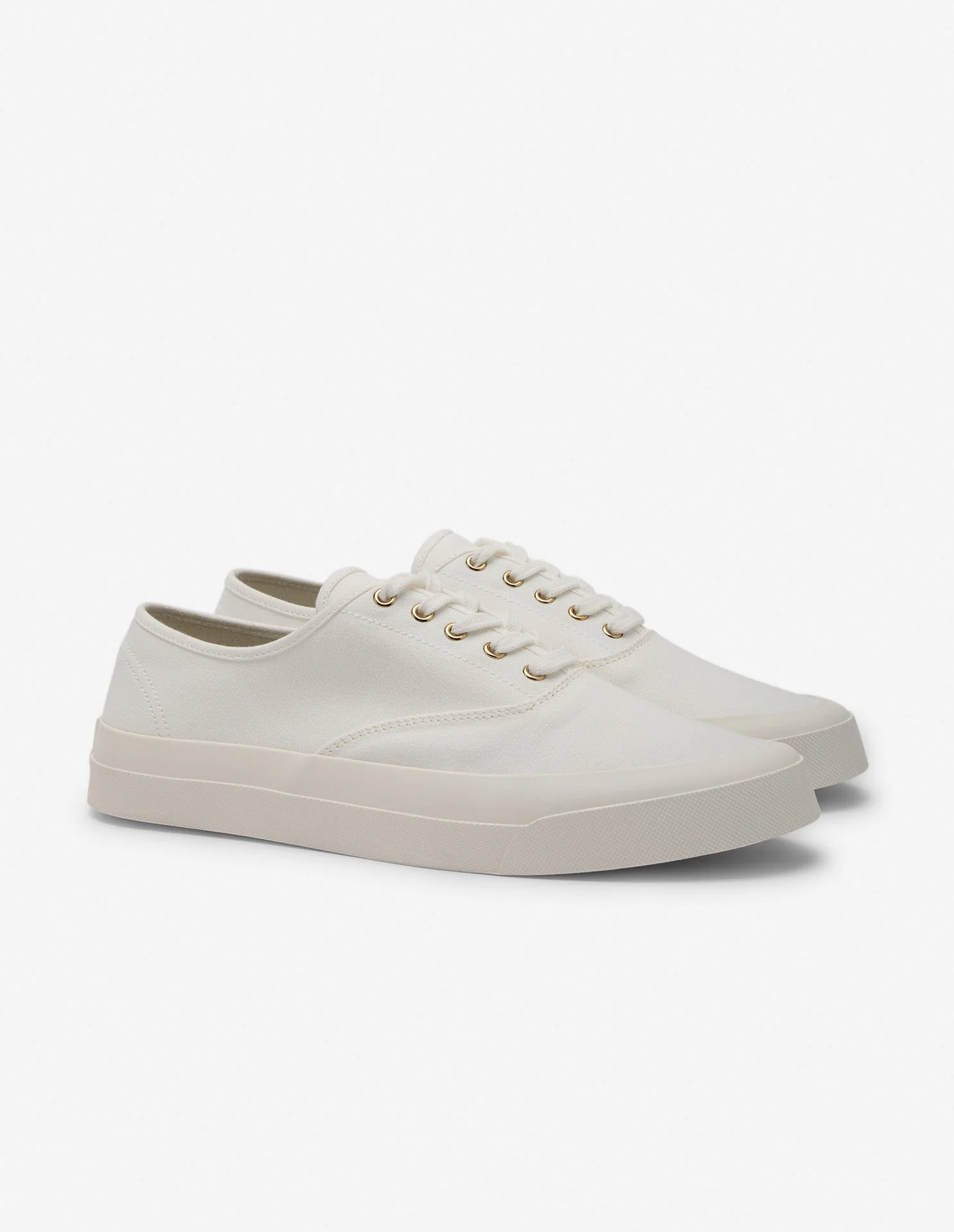 Canvas Lace-Up Sneakers - White - Homme - Image 2