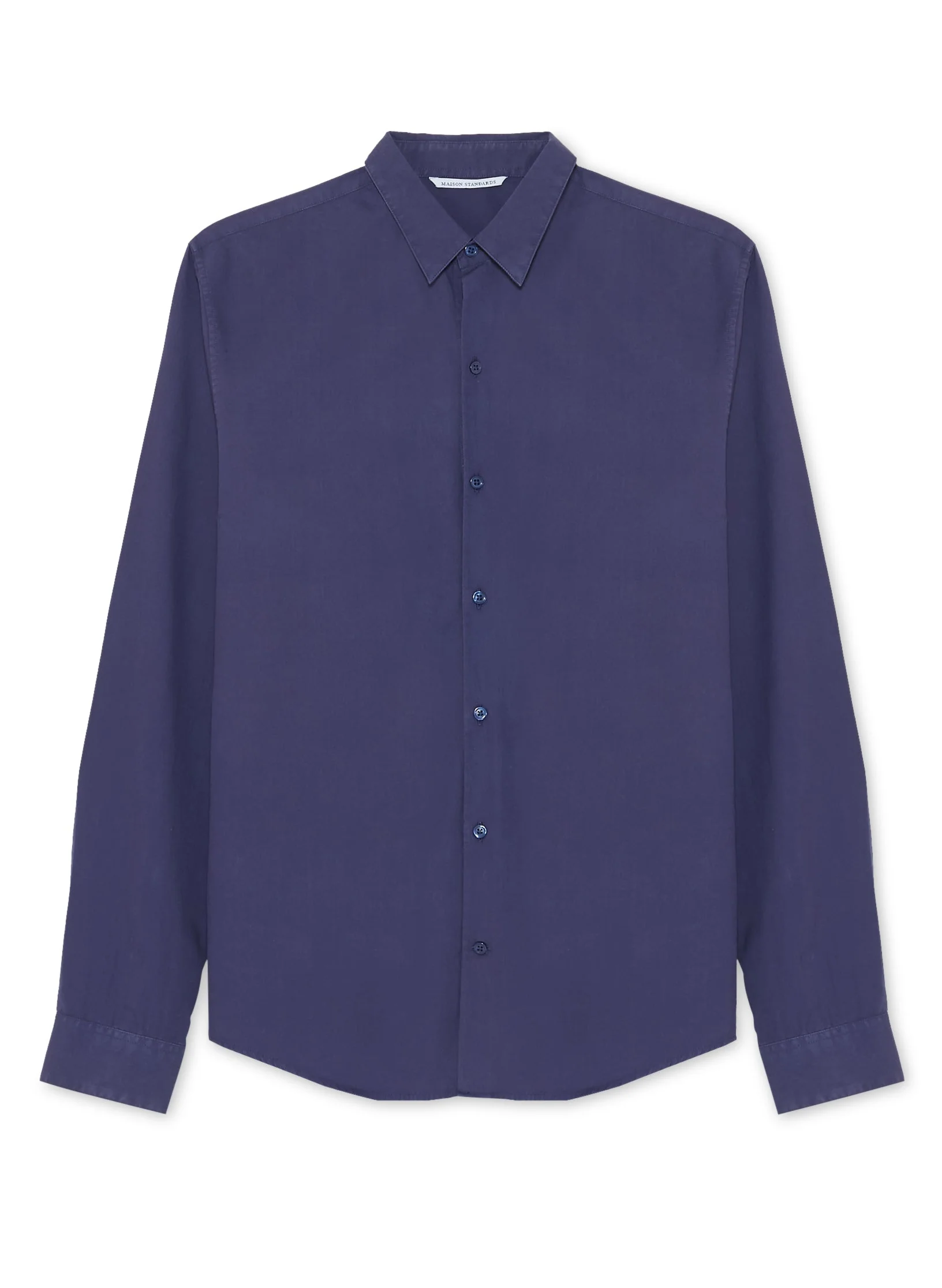 Maison Standards - Maison Standars - Chemise John Popeline Pat - Bleu - Homme - Image 4