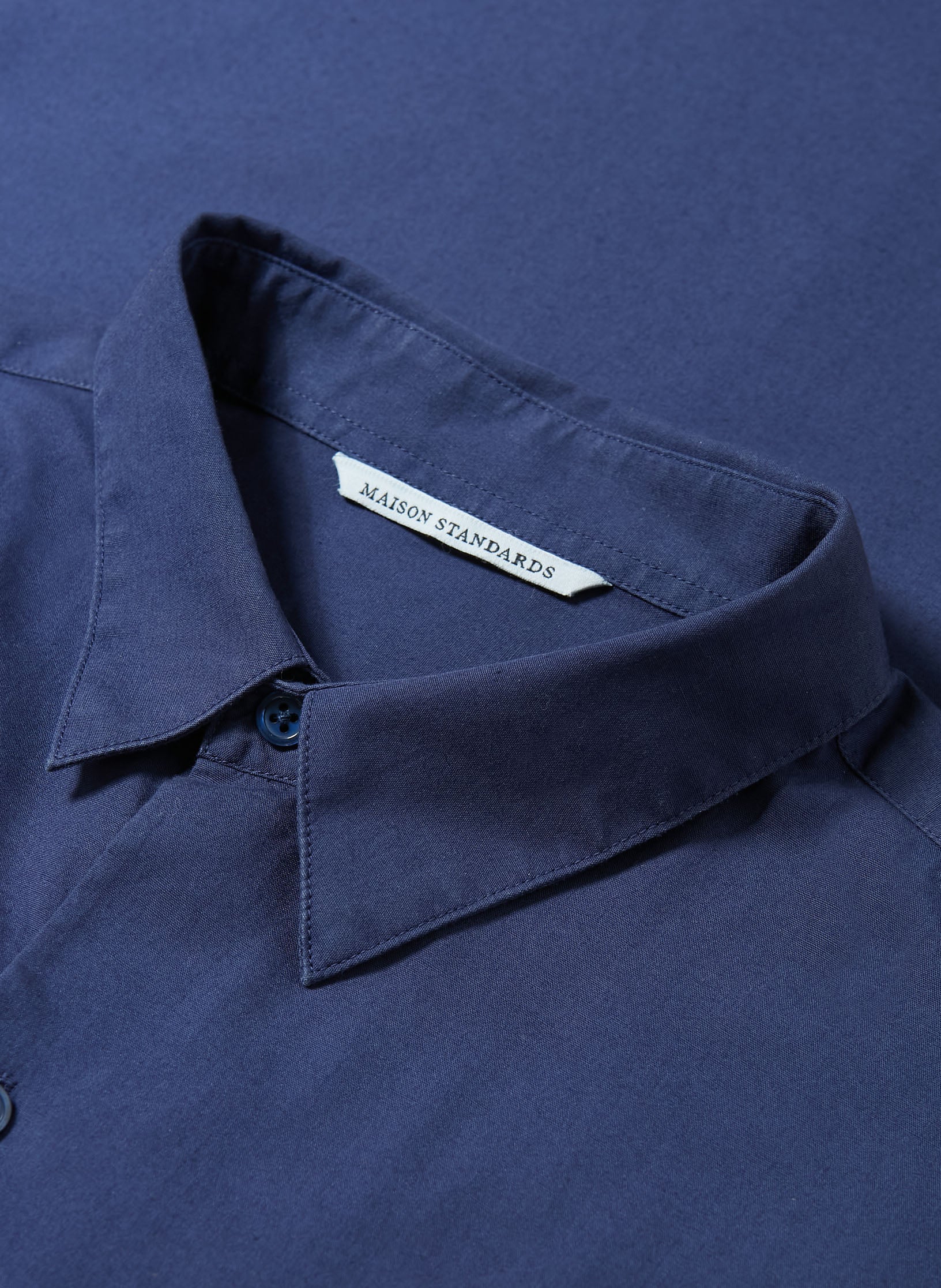 Maison Standards - Maison Standars - Chemise John Popeline Pat - Bleu - Homme - Image 5