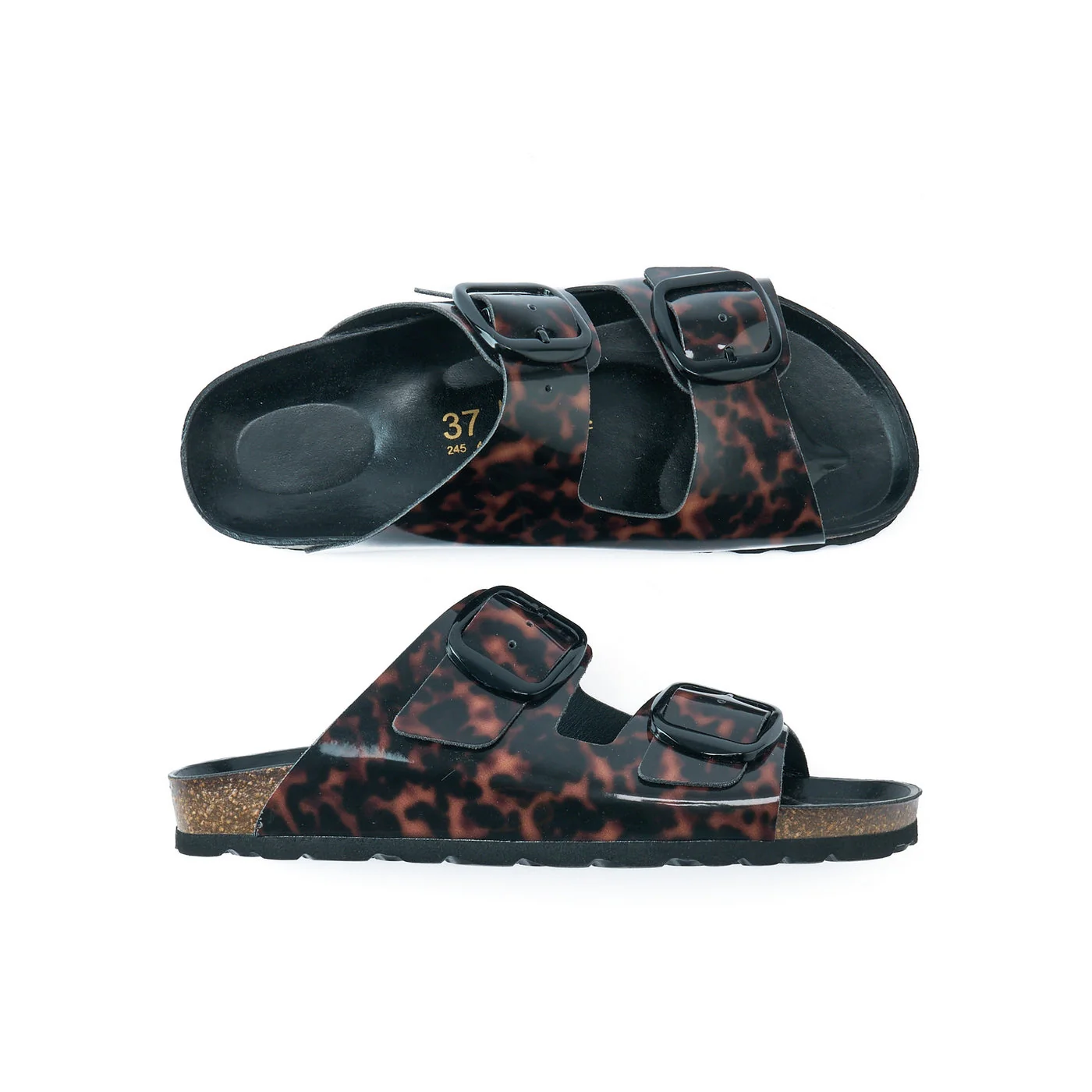 Alberto Big Buckle Tortoiseshell - Femme - Image 5