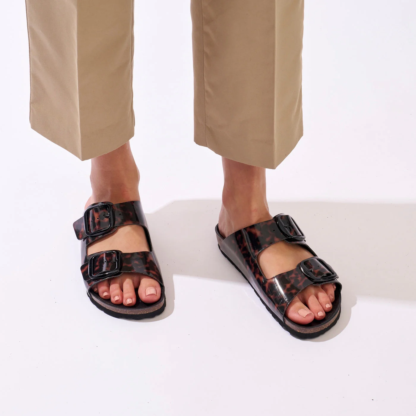 Alberto Big Buckle Tortoiseshell - Femme - Image 6