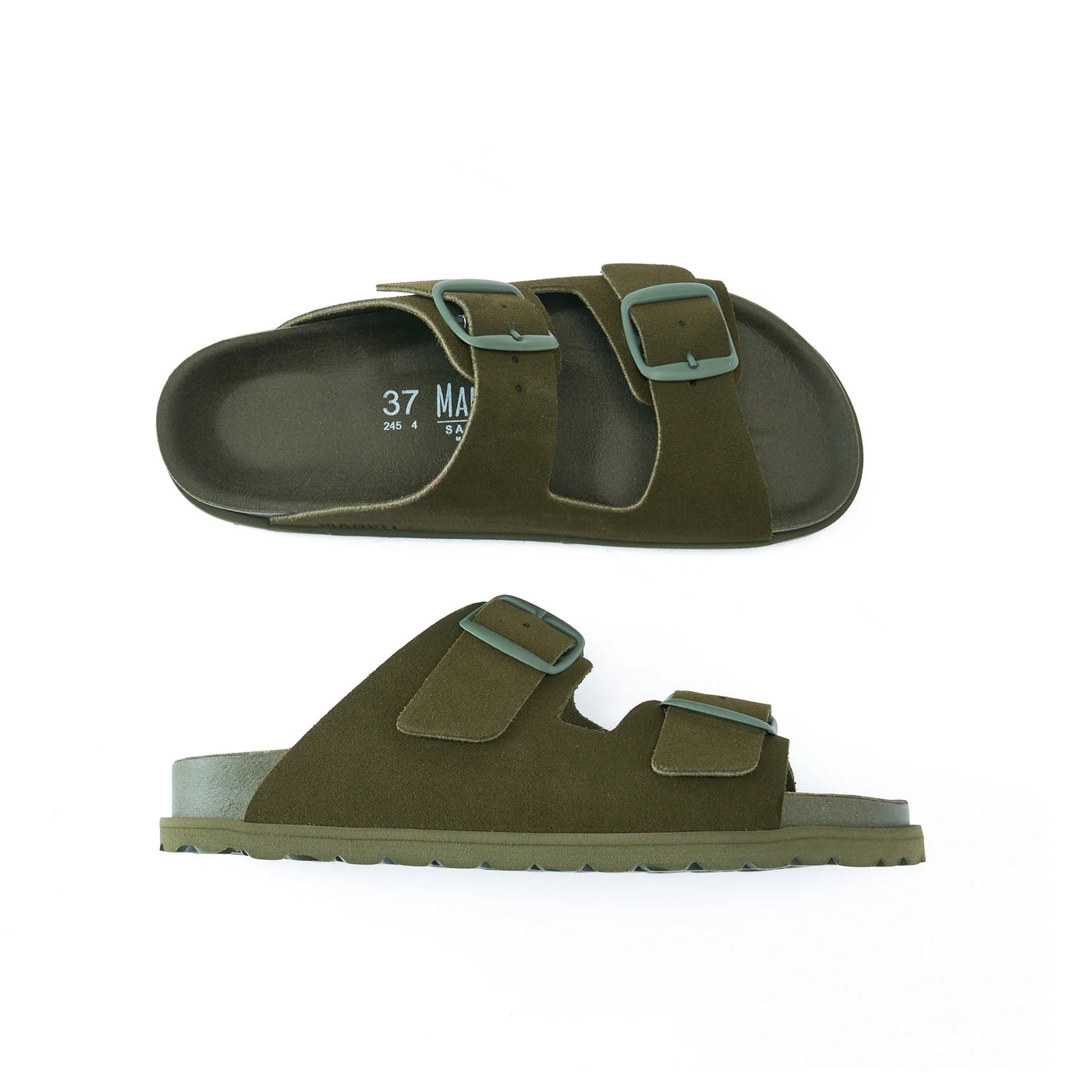 Sandales Ana Suede Moss Green - Femme - Image 5