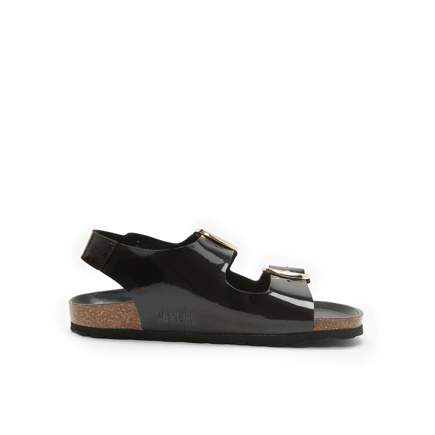 Carlos Big Buckle Patent Black - Femme - Image 4