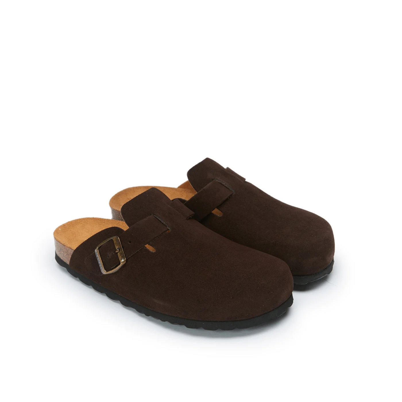 Sabots Noe Suede Dark Brown - Femme - Image 3