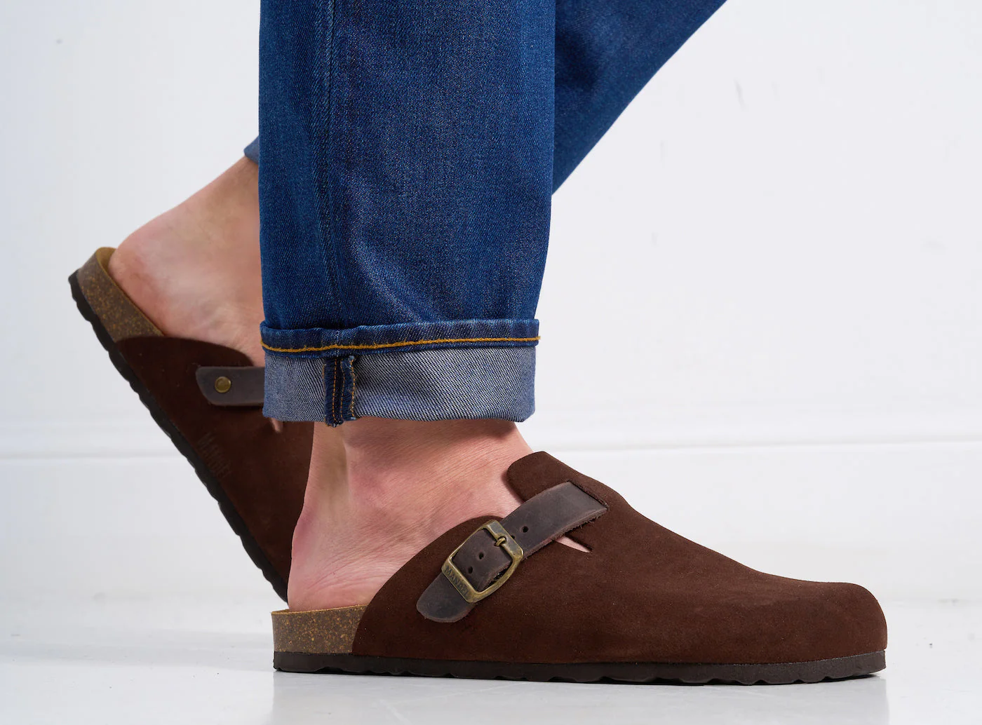 Sabots Noe Suede Noir Marron - Homme - Image 2