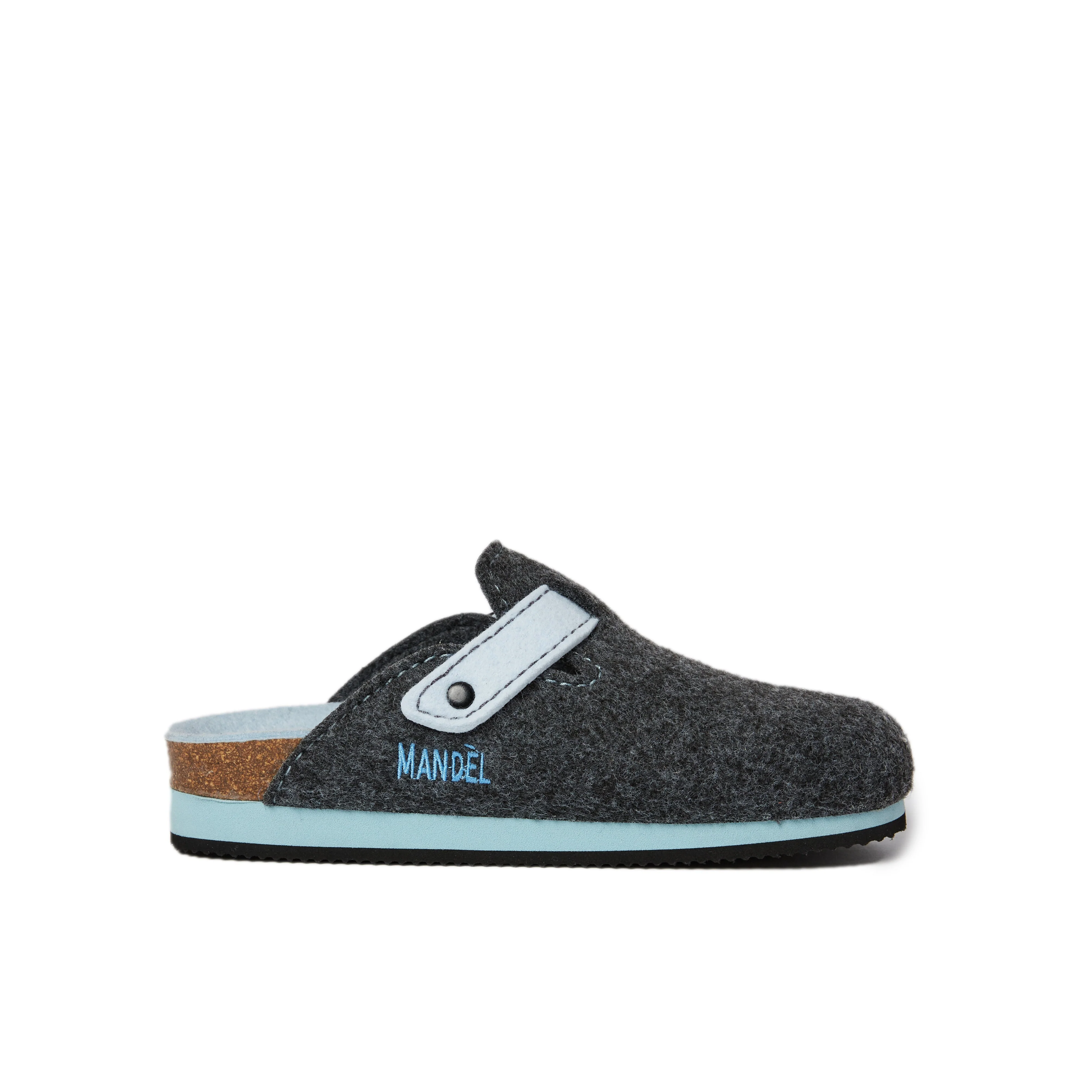 Sabots Noe Noir Gris & Light Bleu - Femme - Image 4
