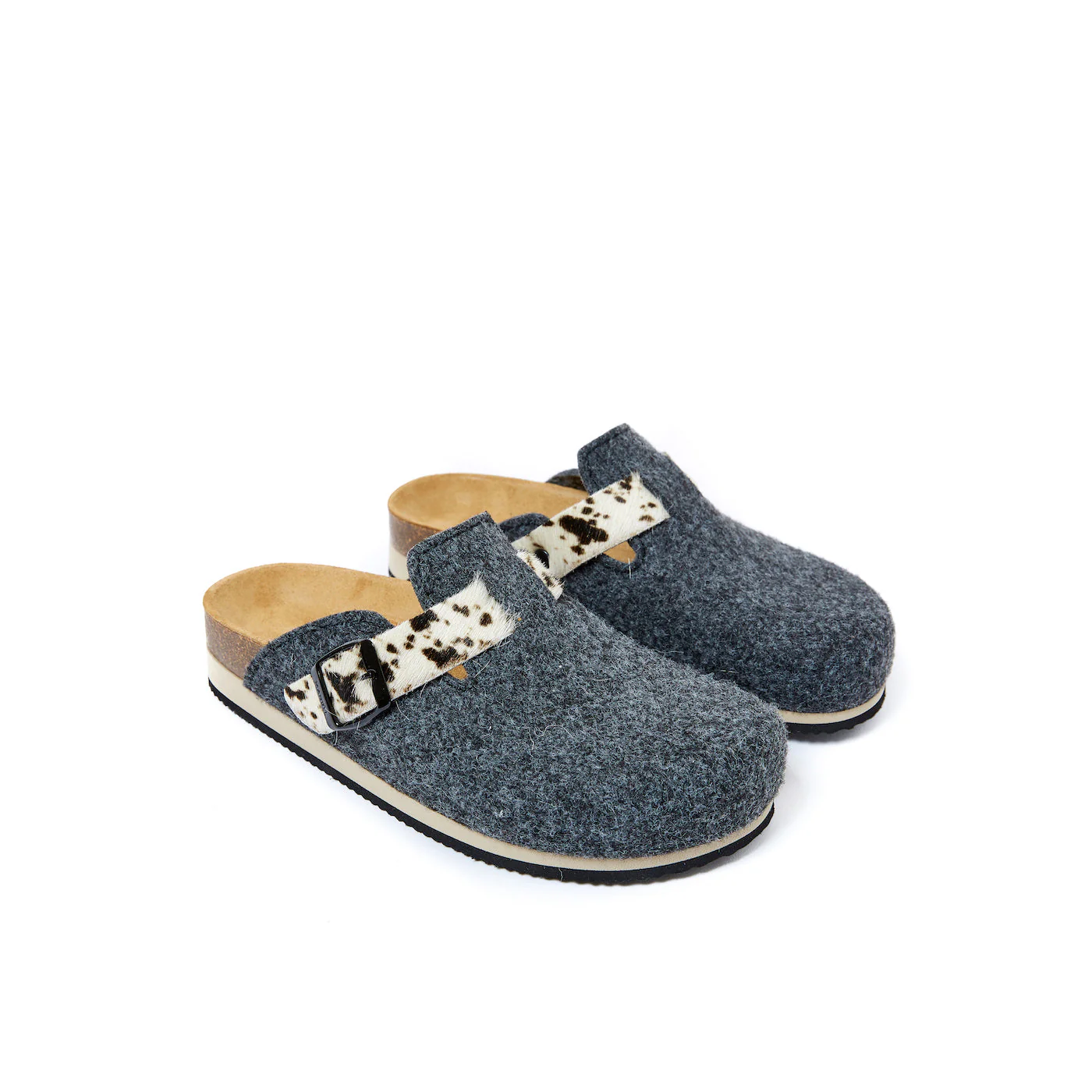 Sabots Noe Noir Gris & Dalmatian Tan - Femme - Image 3
