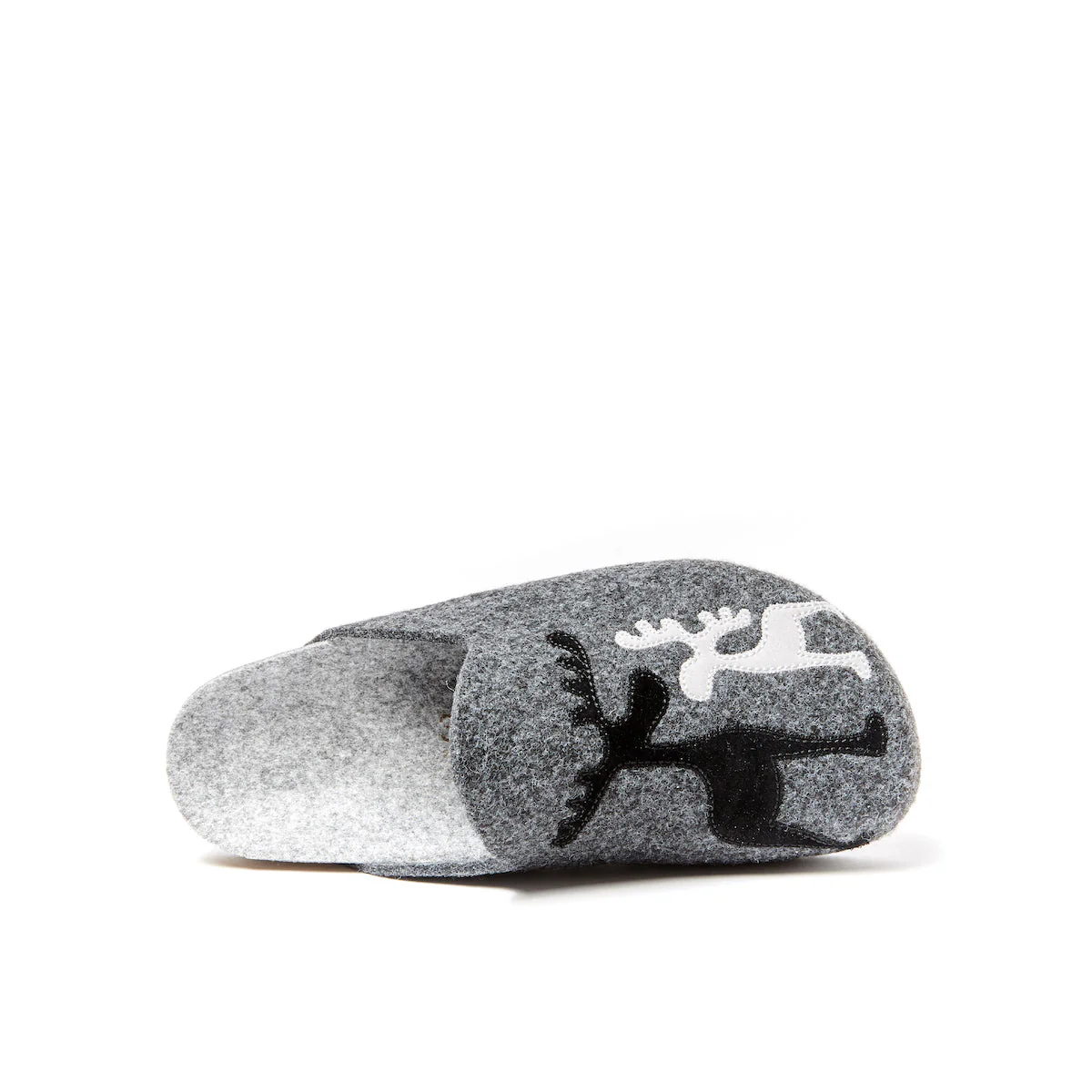 Pantoufles Angel Reindeer Noir Gris - Mixte - Image 5