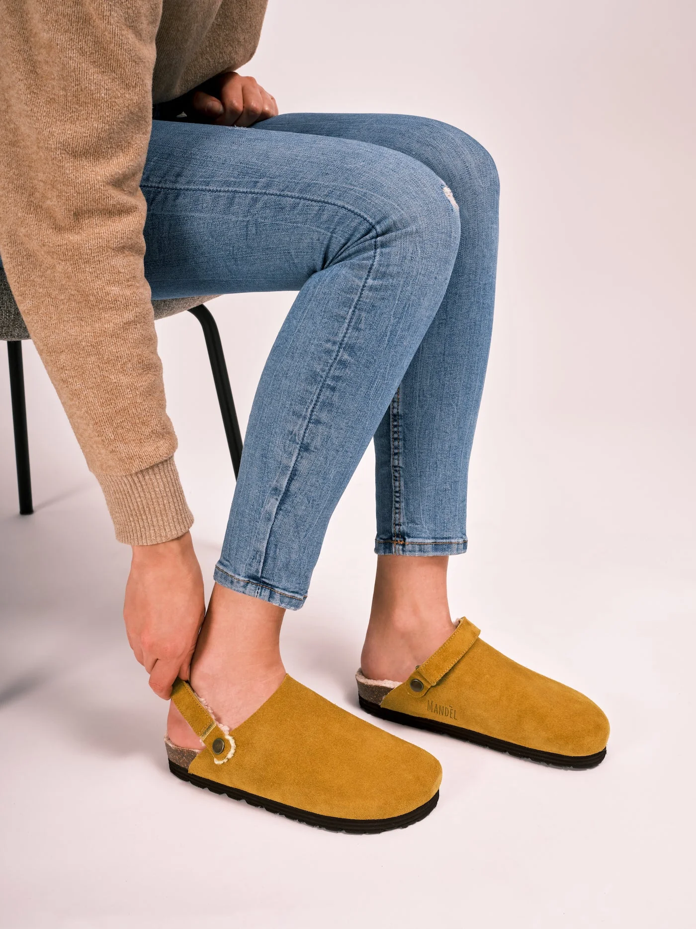 Sabots Adam Suede Whisky Marron - Femme - Image 8