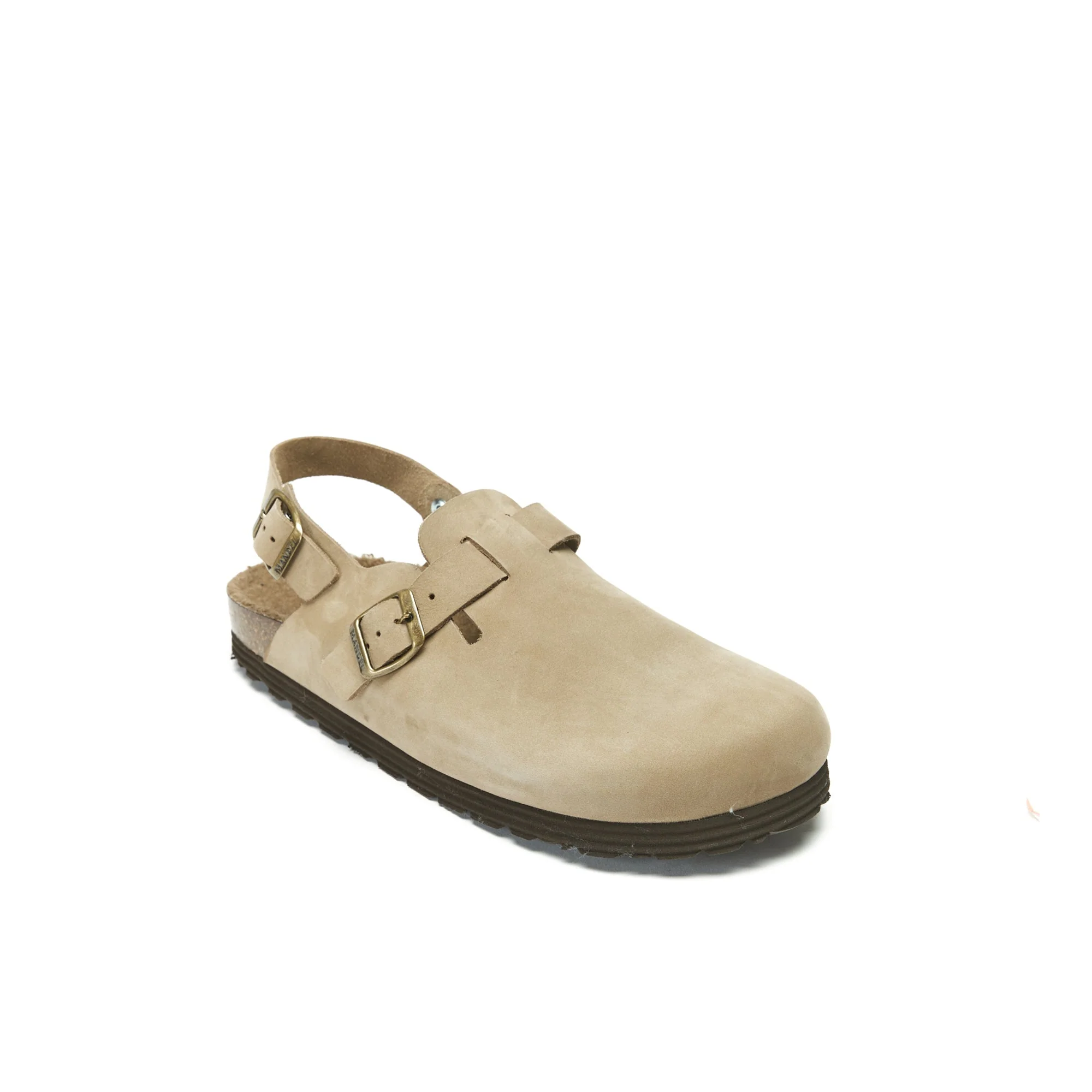 Sabots Oscar Nubuck Taupe - Femme - Image 2