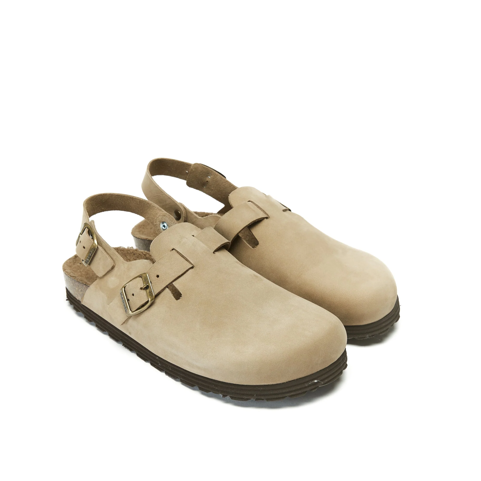 Sabots Oscar Nubuck Taupe - Femme - Image 3