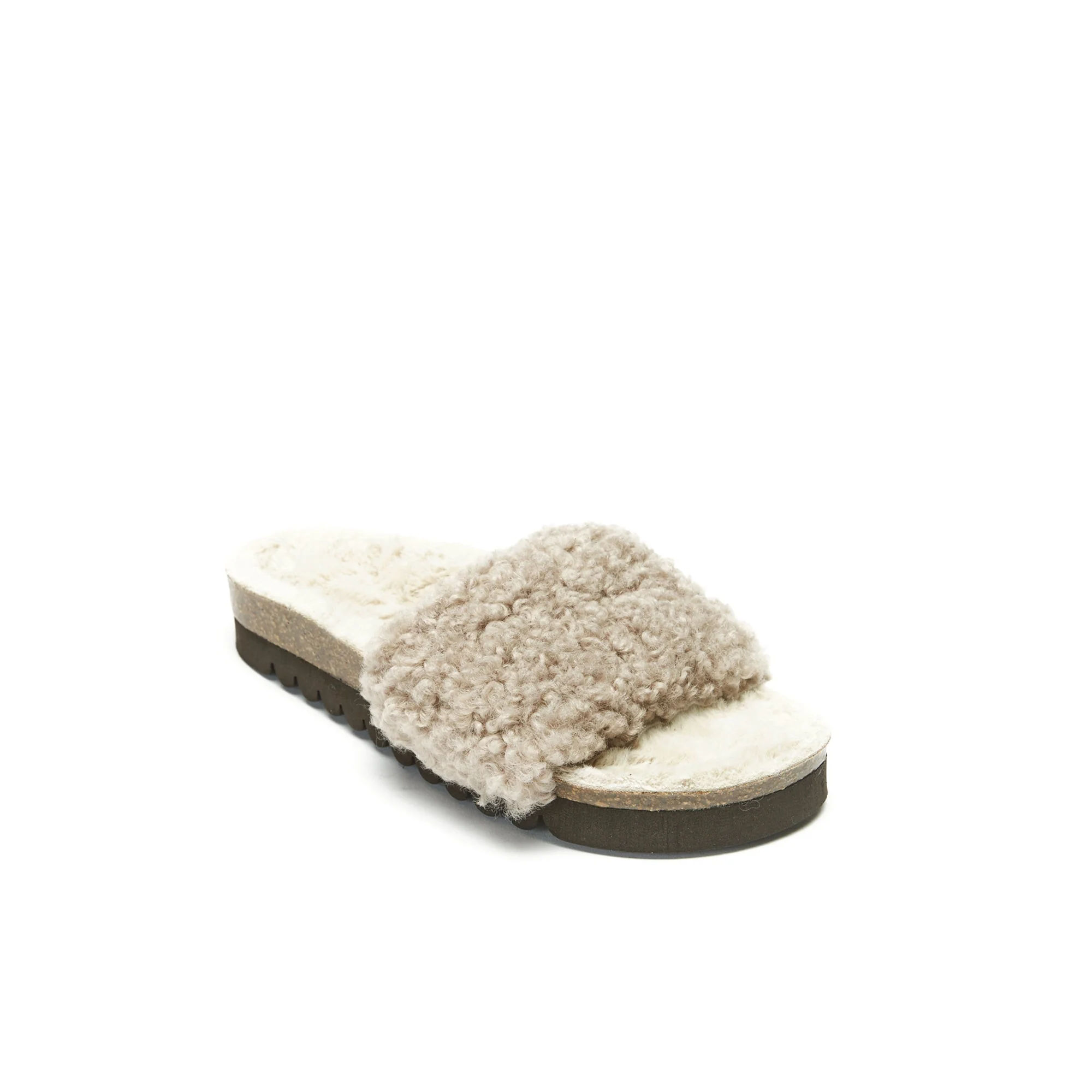 Sandales Laia Teddy Taupe - Femme - Image 2