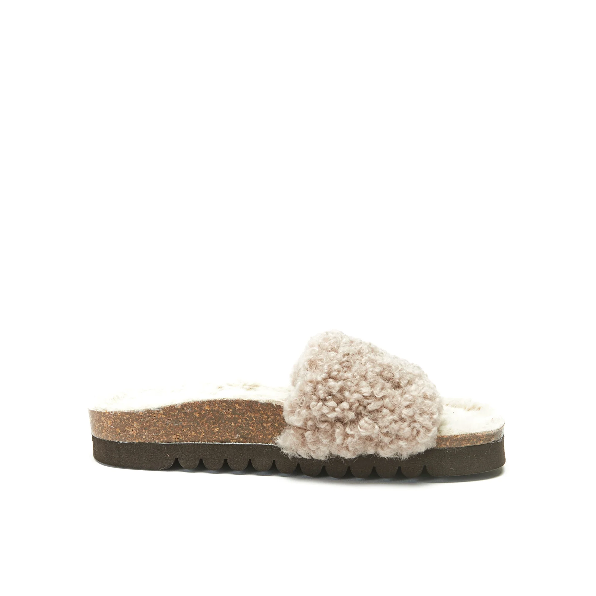 Sandales Laia Teddy Taupe - Femme - Image 4