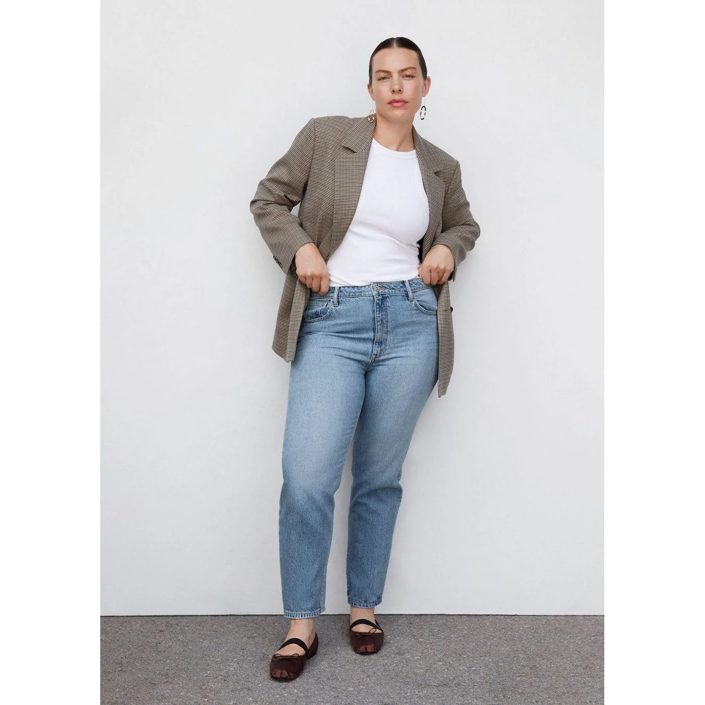 Jean Mom Taille Haute - Medium Blue - Image 5