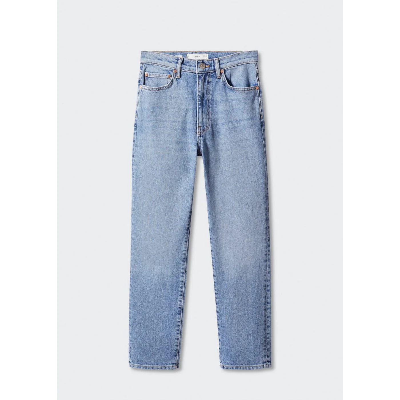 Jean Slim Crop - Medium Blue - Image 10