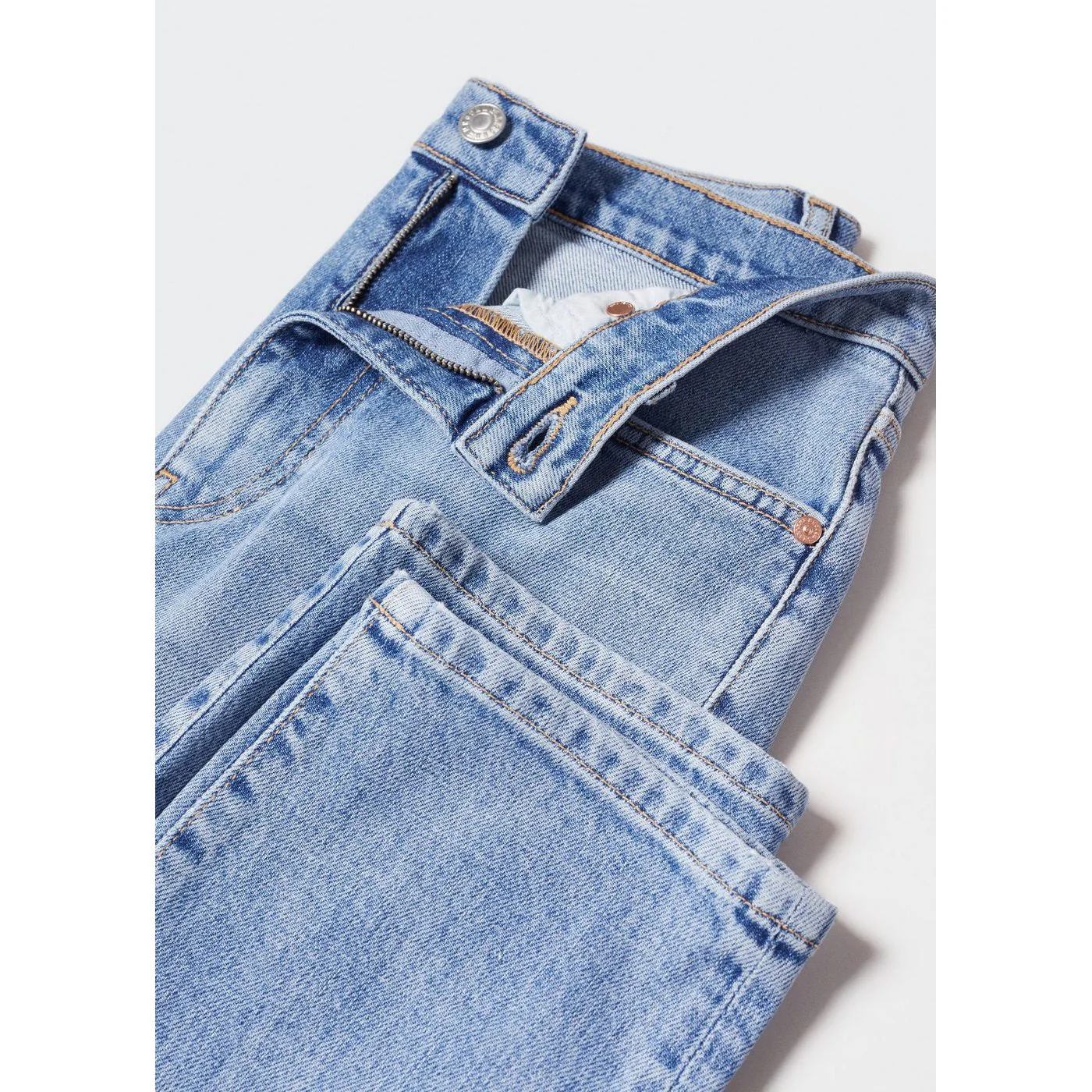 Jean Slim Crop - Medium Blue - Image 9