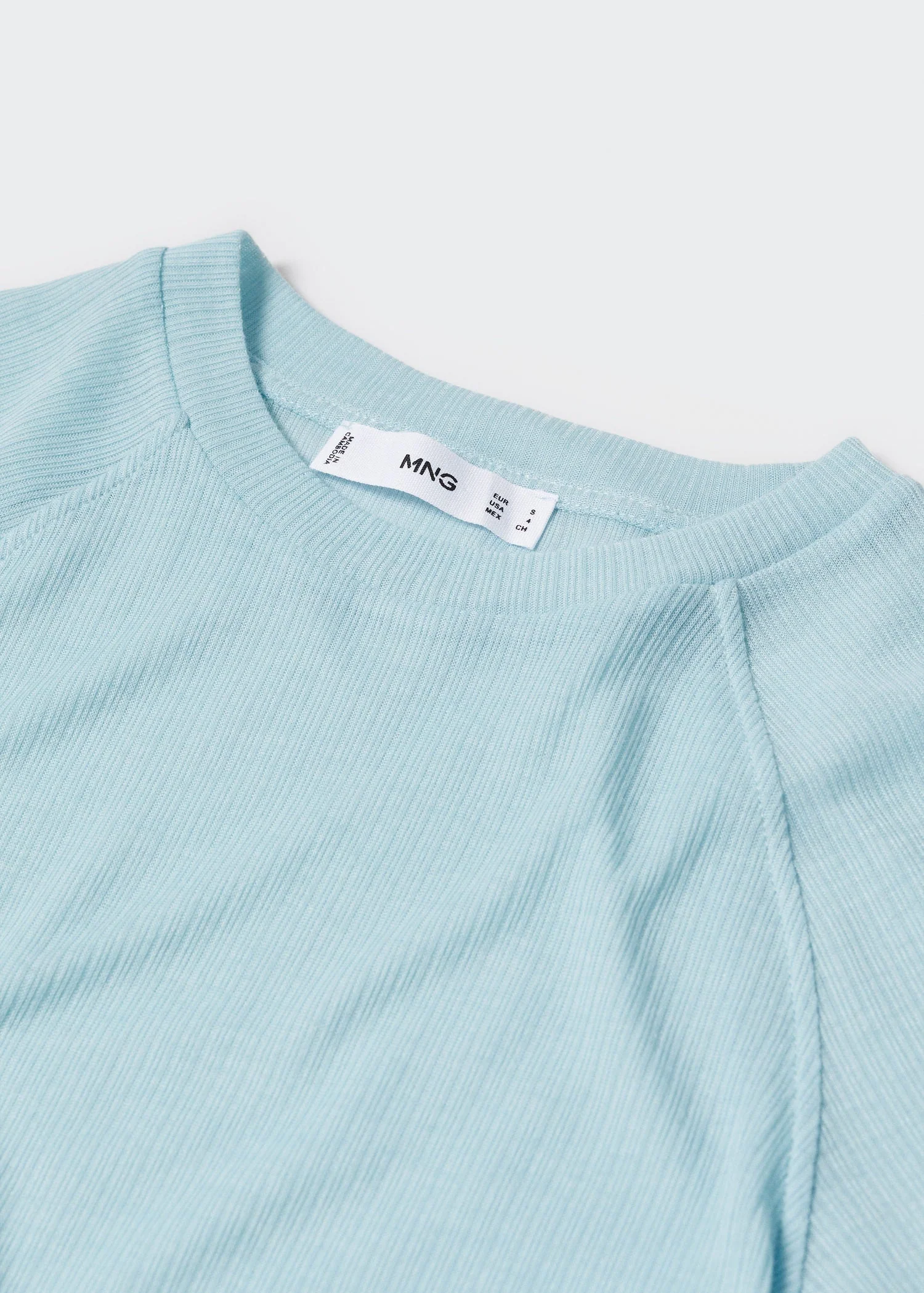 T-Shirt Détail Couture - Sky Blue - Image 5