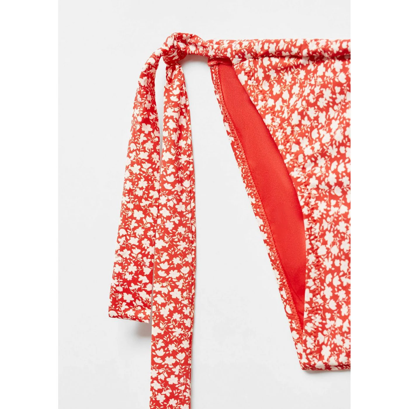 Culotte Bikini Classique Fleurie - Red - Image 6