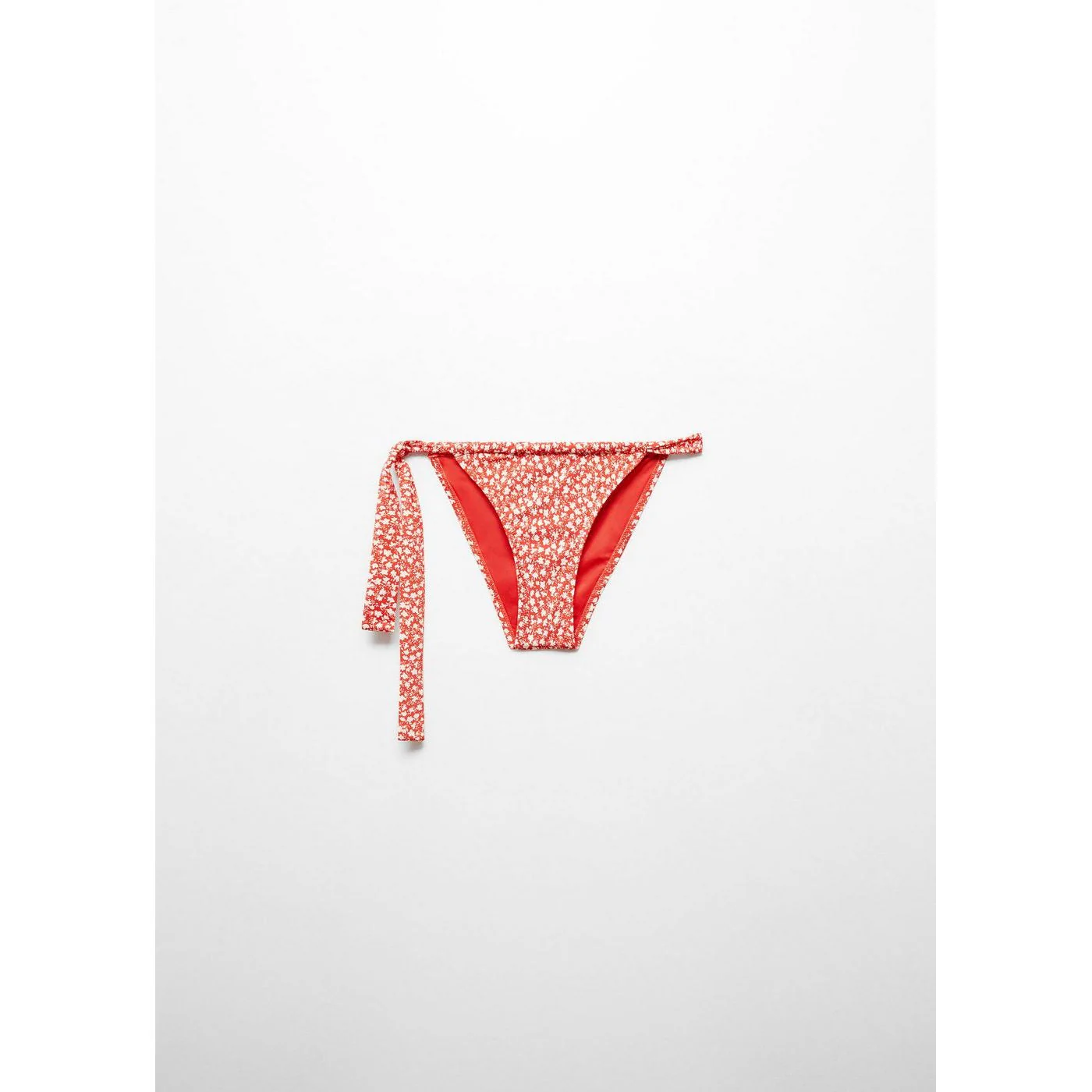 Culotte Bikini Classique Fleurie - Red - Image 7