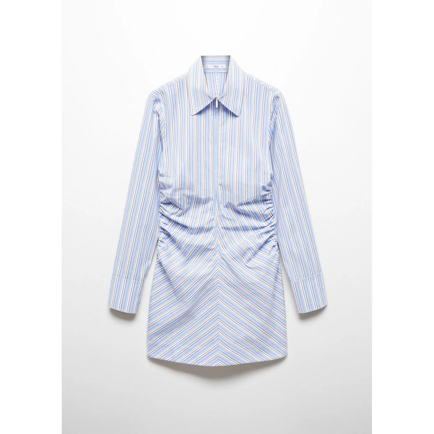 Robe Chemise Fermeture ╔Clair Rayures - Sky Blue - Image 7
