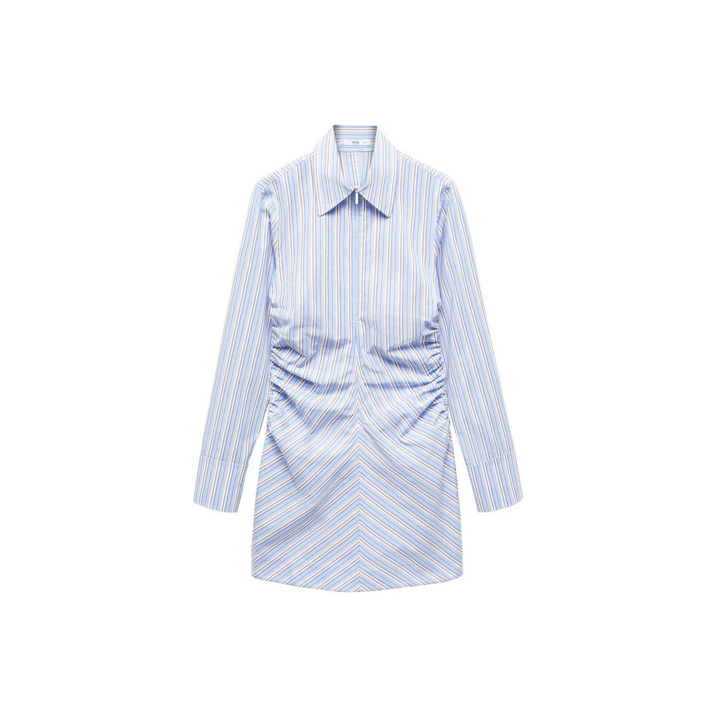 Robe Chemise Fermeture ╔Clair Rayures - Sky Blue - Image 8