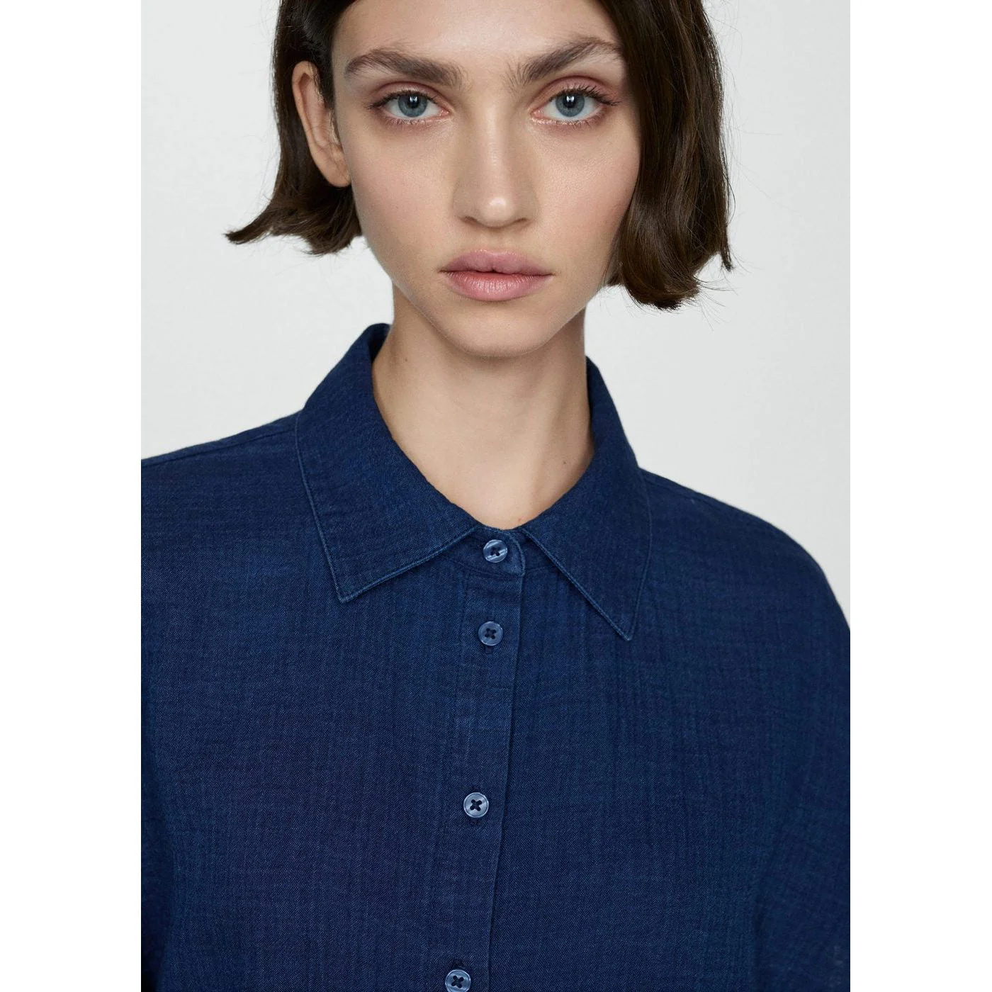 Combinaison Chemise En Jean - Night Blue - Image 4