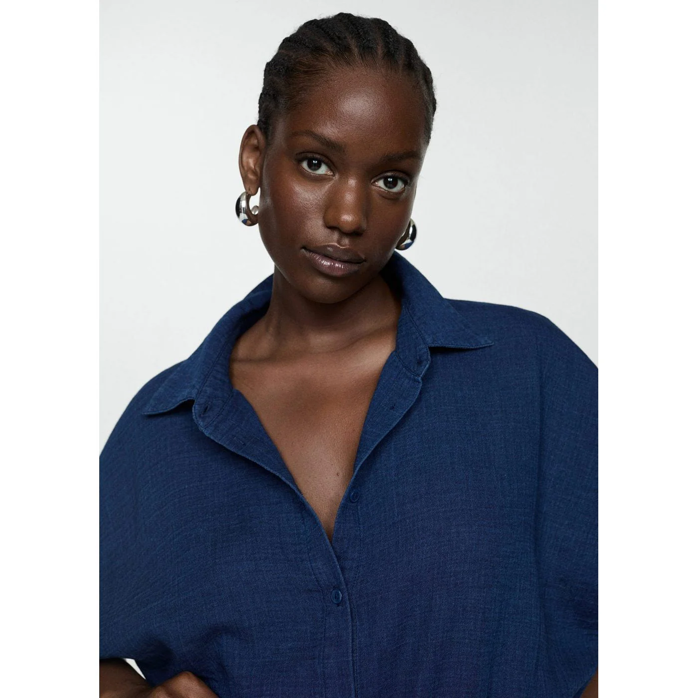 Combinaison Chemise En Jean - Night Blue - Image 6