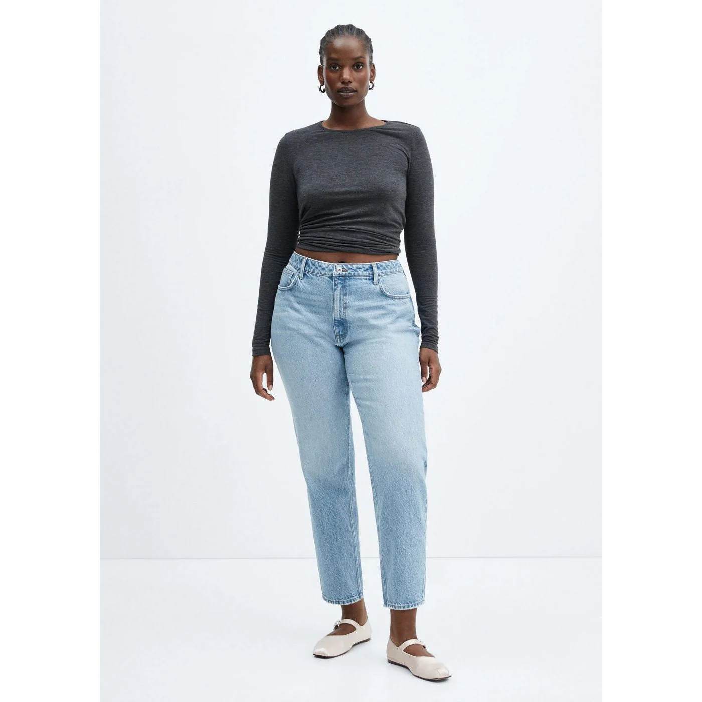 Jean Mom2000 Mom Taille Haute - Medium Blue - Image 6