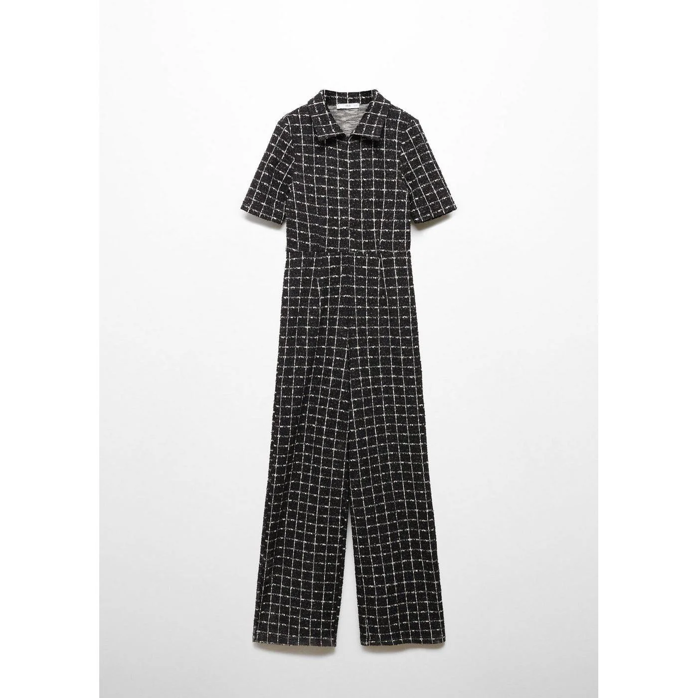 Combinaison Tweed Manches Courtes - Black - Image 7