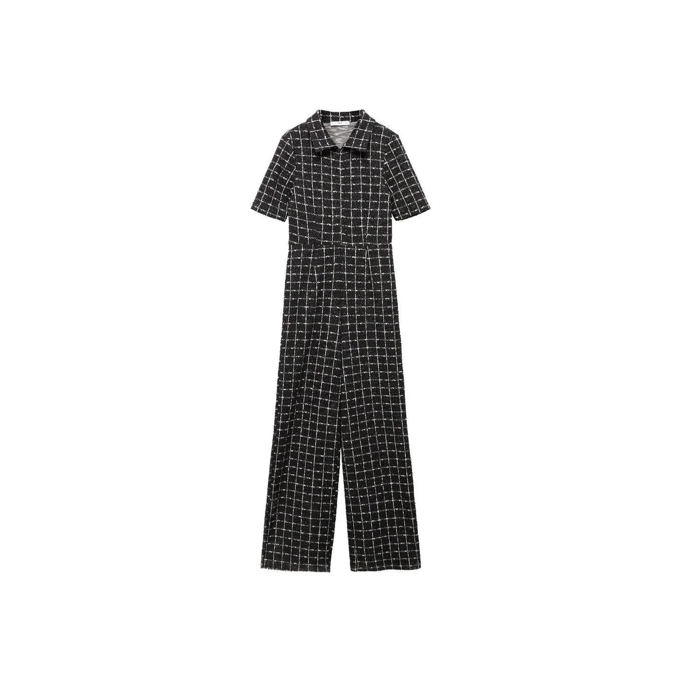 Combinaison Tweed Manches Courtes - Black - Image 8