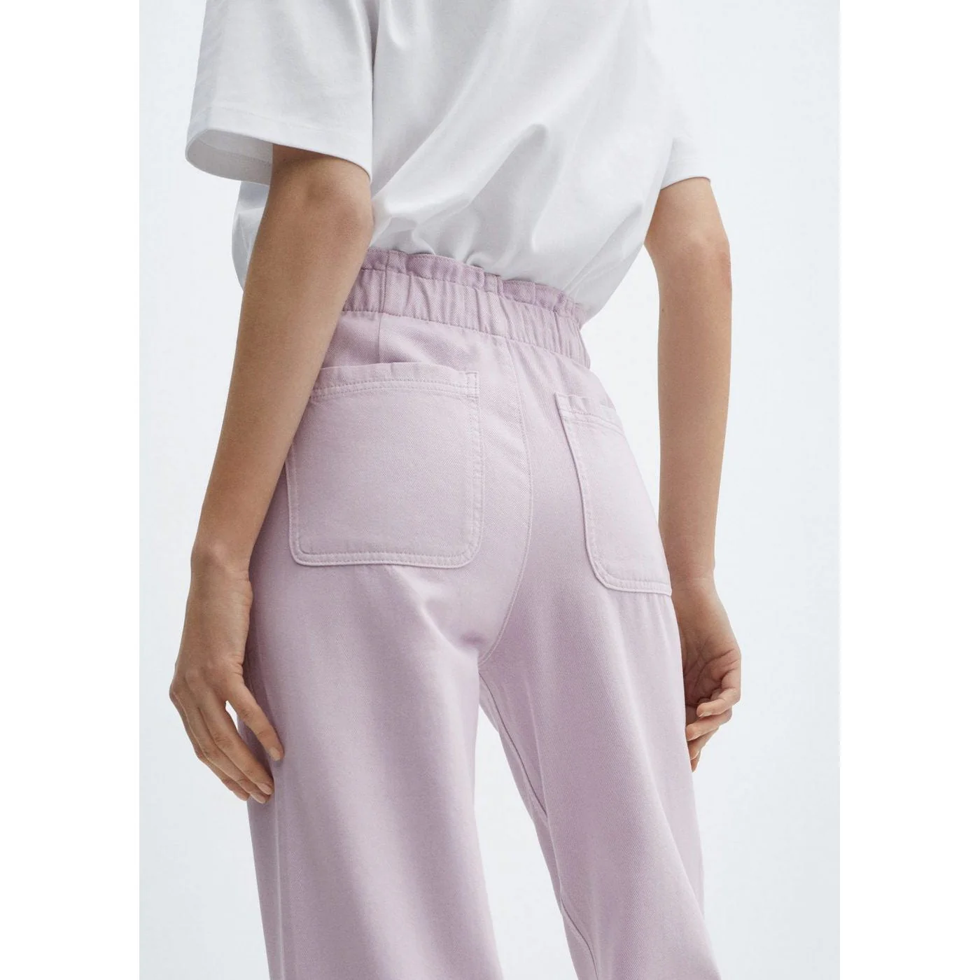 Jean Slouchy Taille élastique - Light/Pastel Purple - Image 5