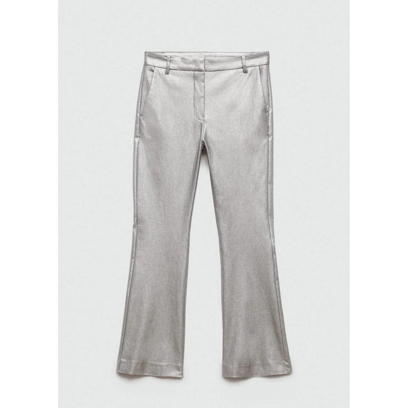 Pantalon Flare Métallisé - Silver - Image 7