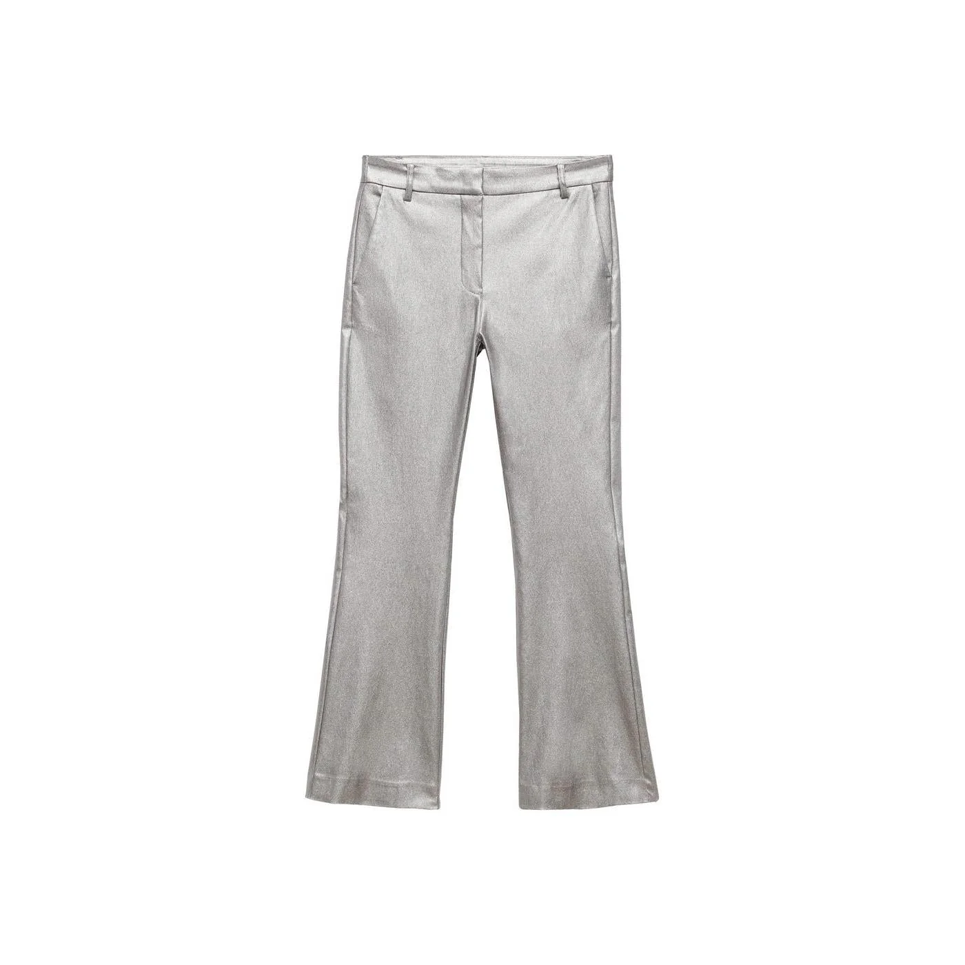 Pantalon Flare Métallisé - Silver - Image 8