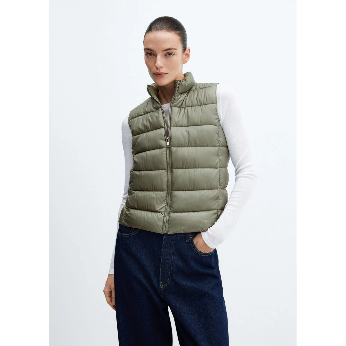 Gilet Matelassé Ultraléger - Green - Image 2