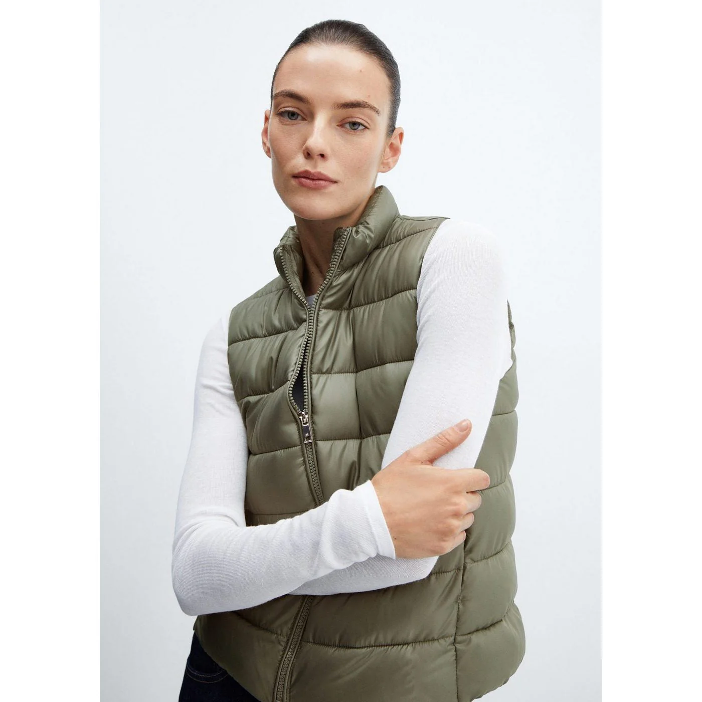Gilet Matelassé Ultraléger - Green - Image 4