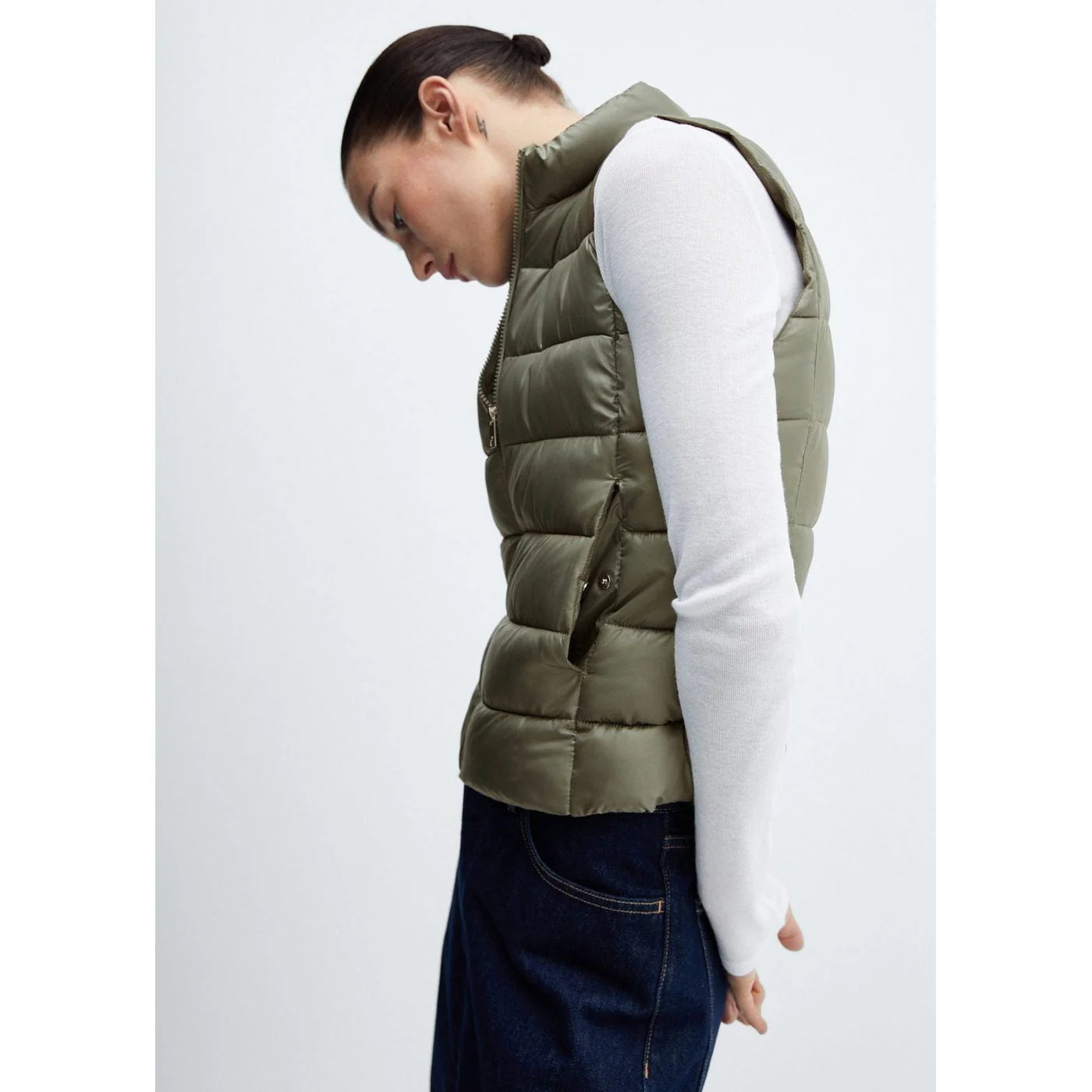Gilet Matelassé Ultraléger - Green - Image 5
